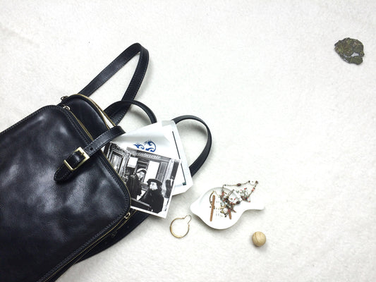 Christmas Gifts For Her: The Black Leather Backpack