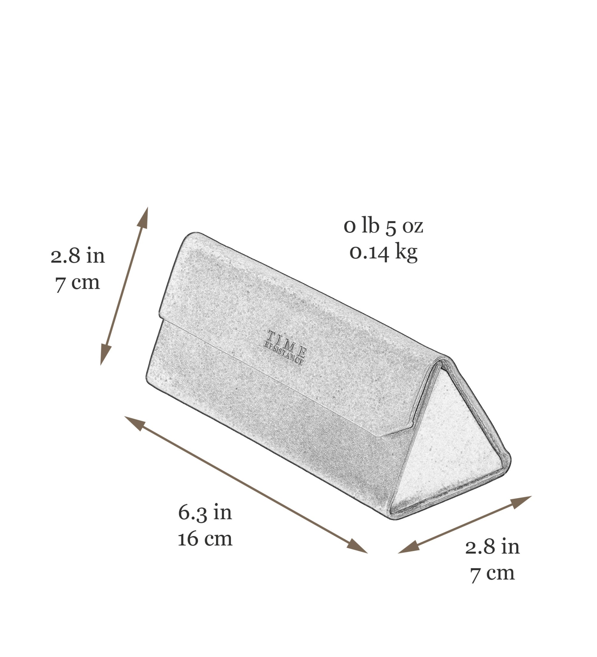 Foldable Leather Glasses Case for Women - The Riddle of the Sands