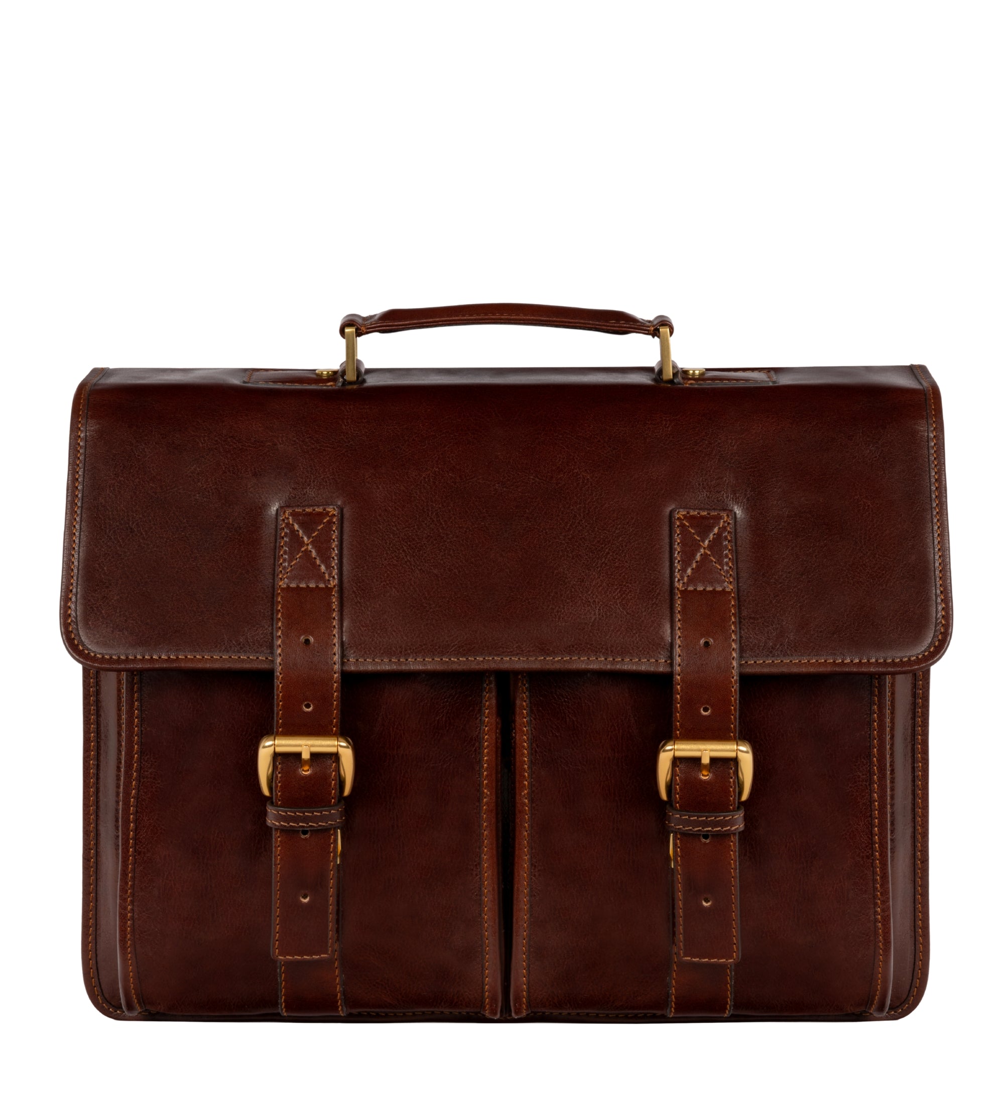 Leather Satchel Bag - The Time Machine