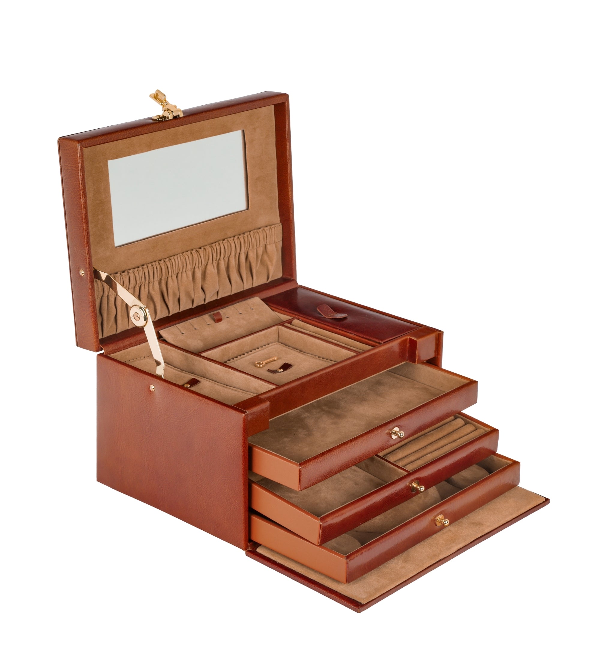 Large Leather Jewelry Box for Women - The Portrait of a Lady