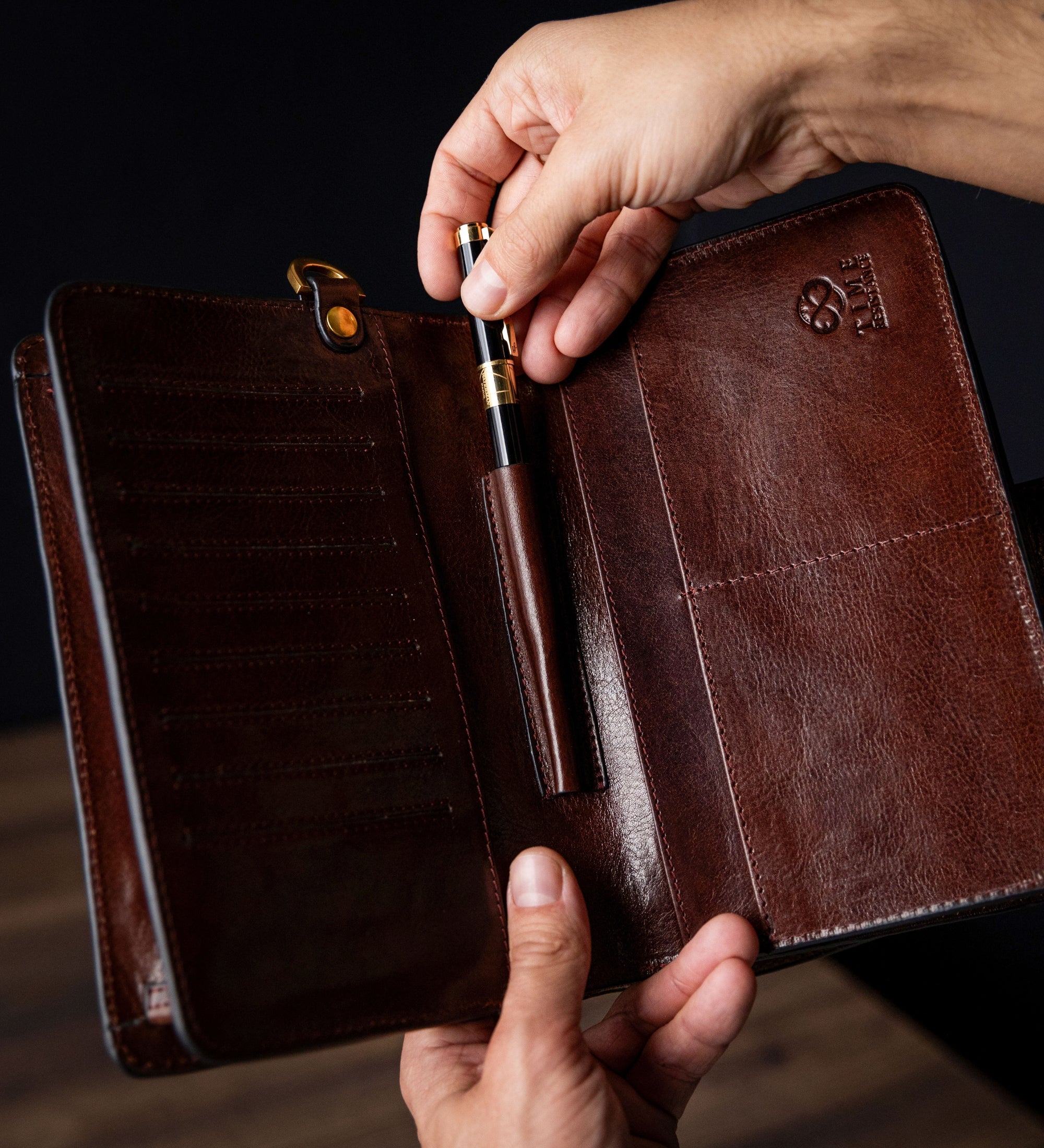 Leather Clutch Purse - The Maltese Falcon