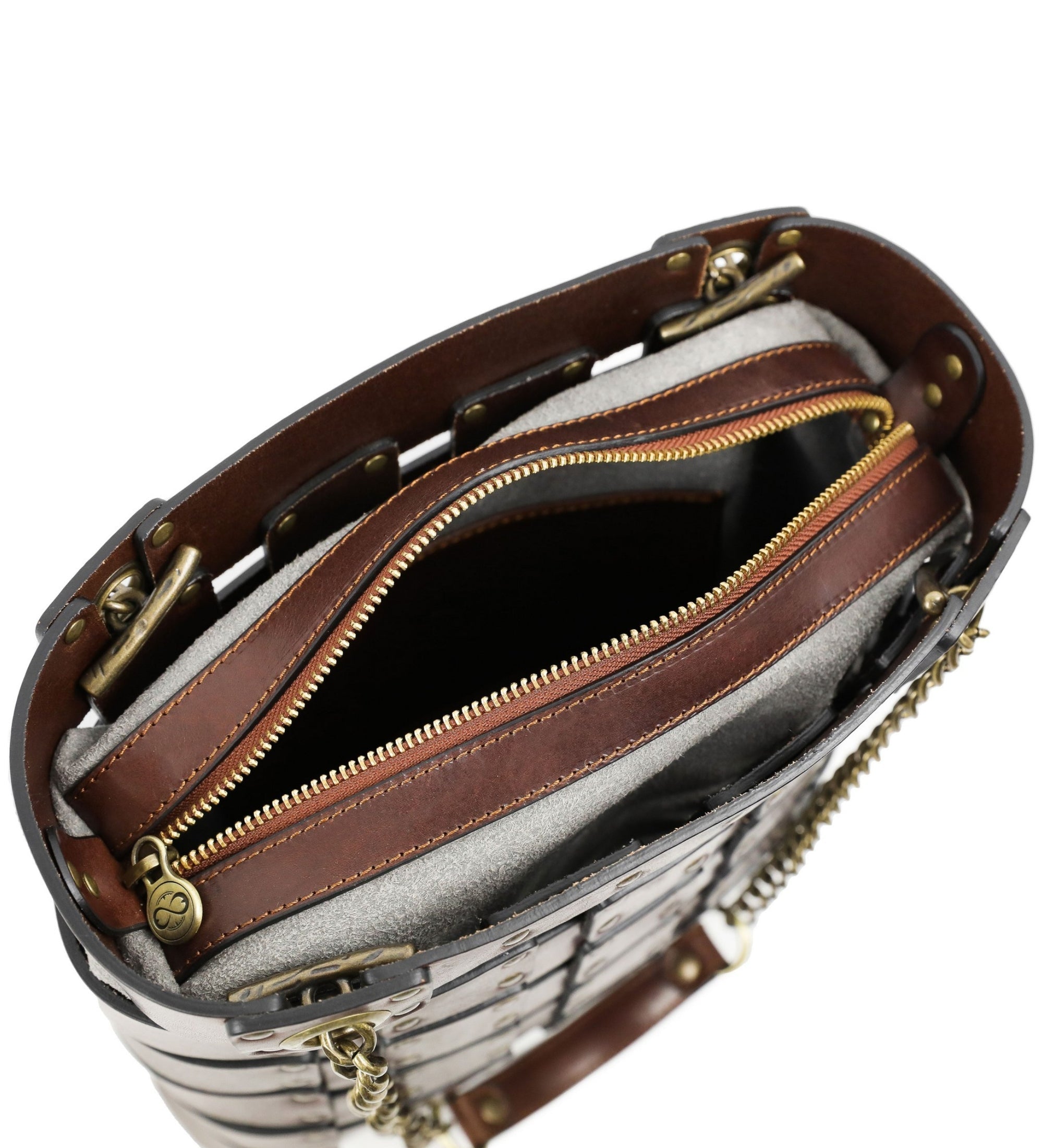 Womens Leather Tote Bag - Jeanne d'Arc