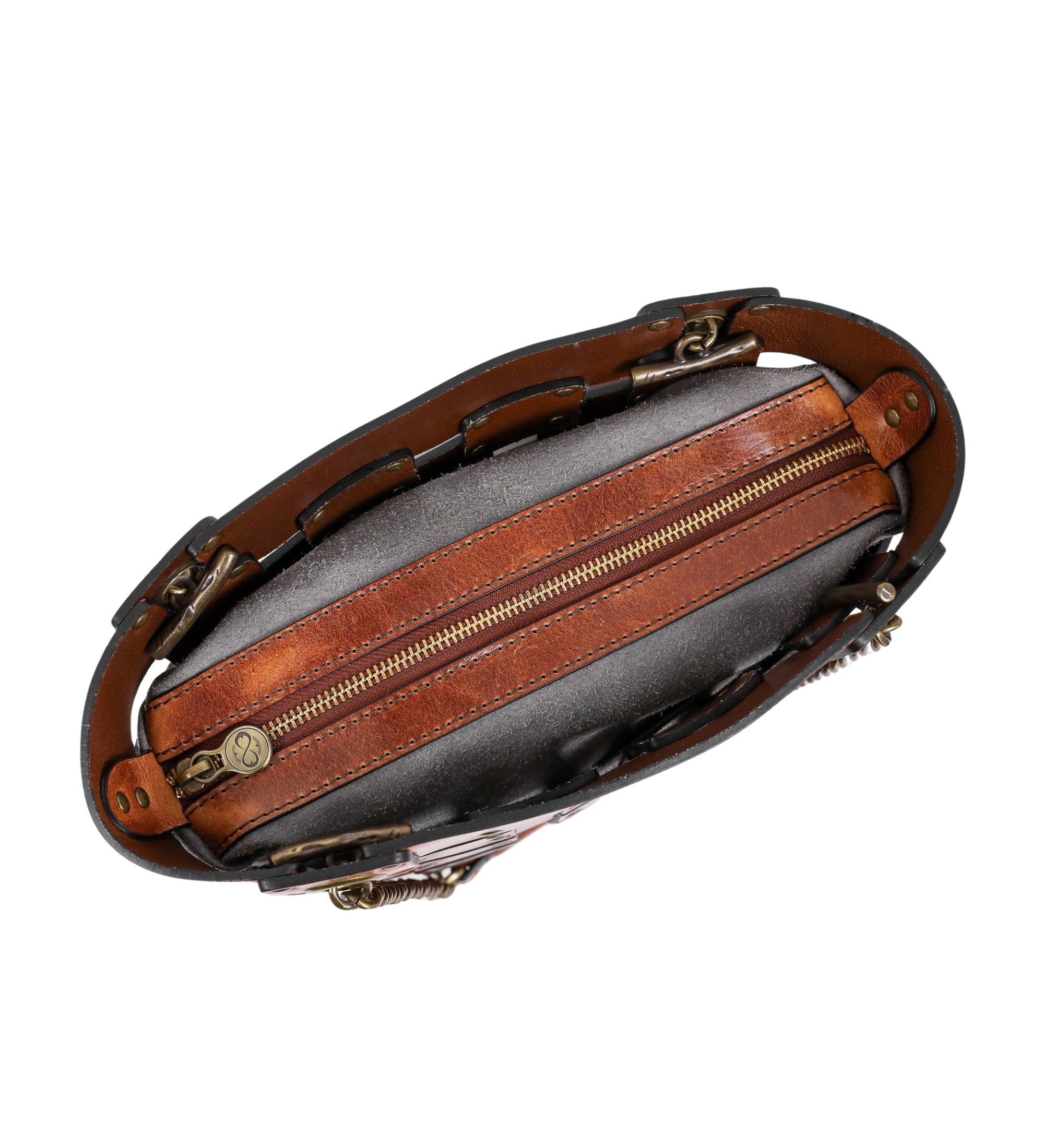 Womens Leather Tote Bag - Jeanne d'Arc