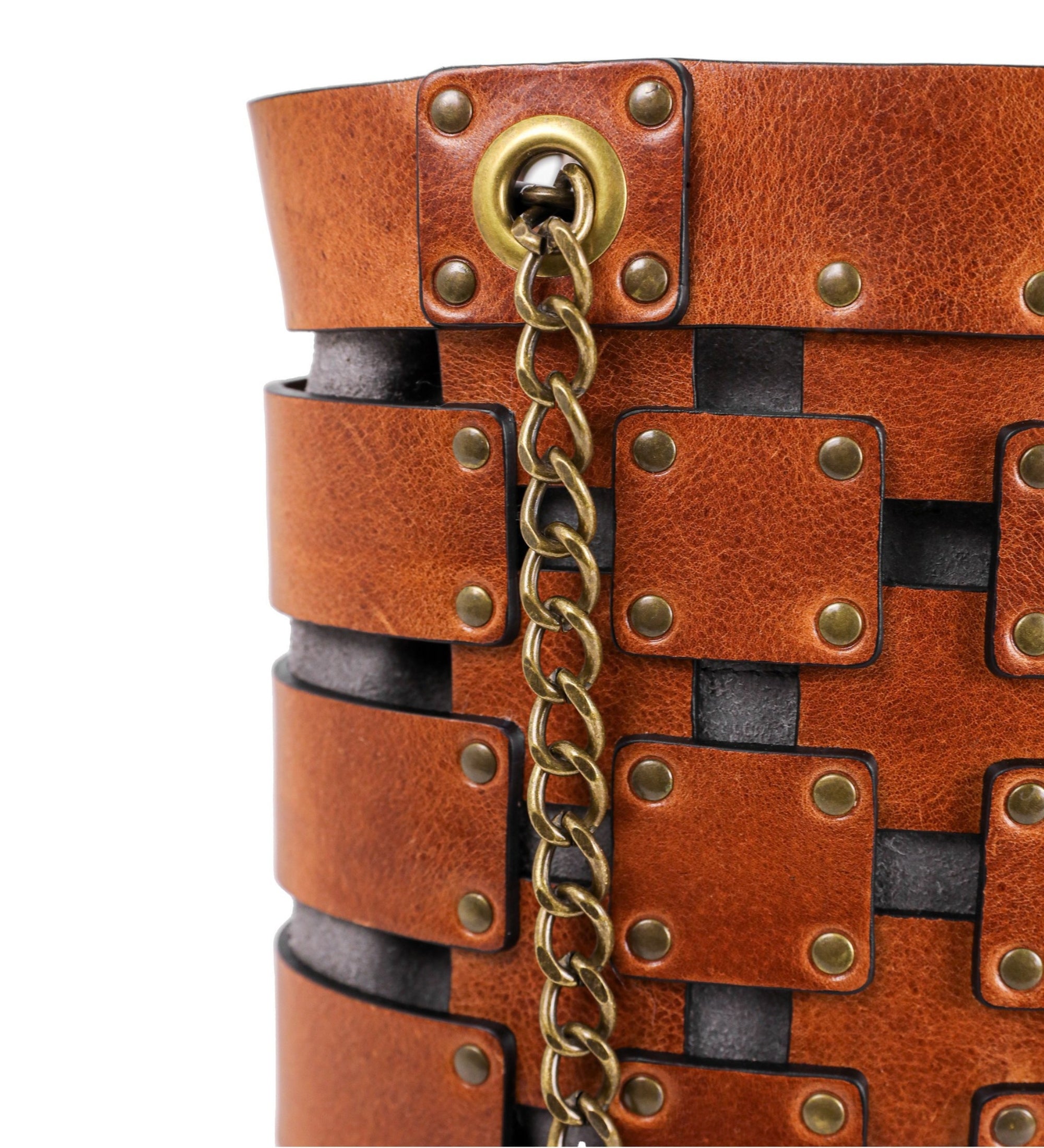 Womens Leather Tote Bag - Jeanne d'Arc