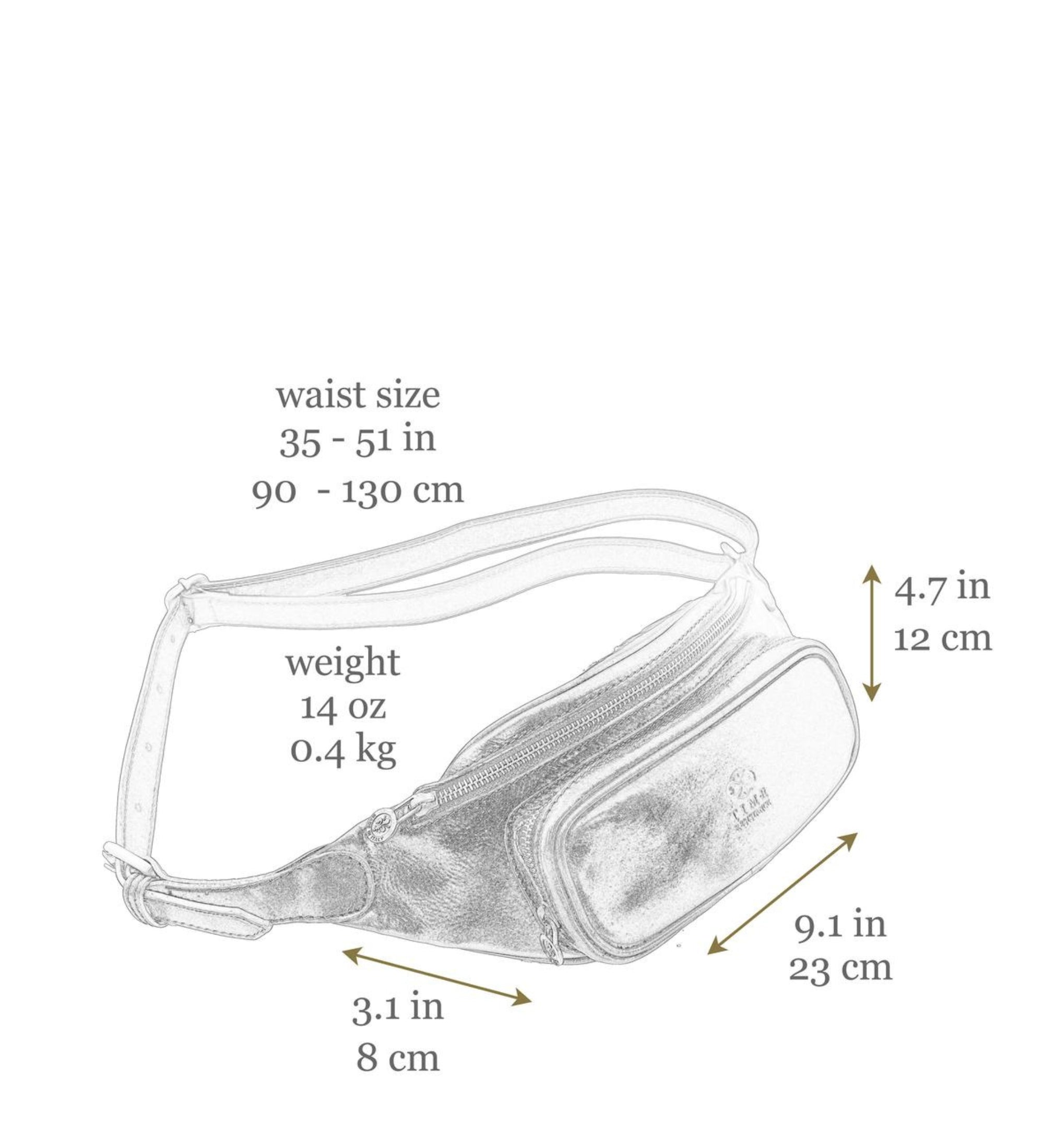 Leather Sling Bag Belly Bag - Independent People