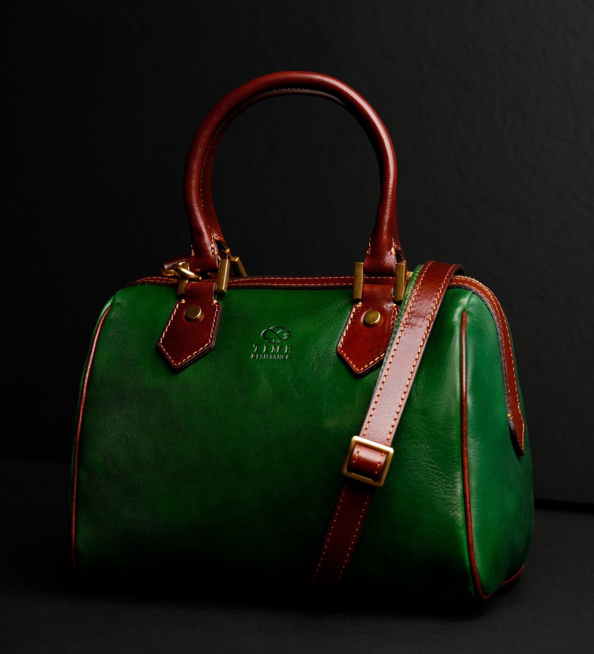 Womens Leather Barrel Bag - Little Dorrit