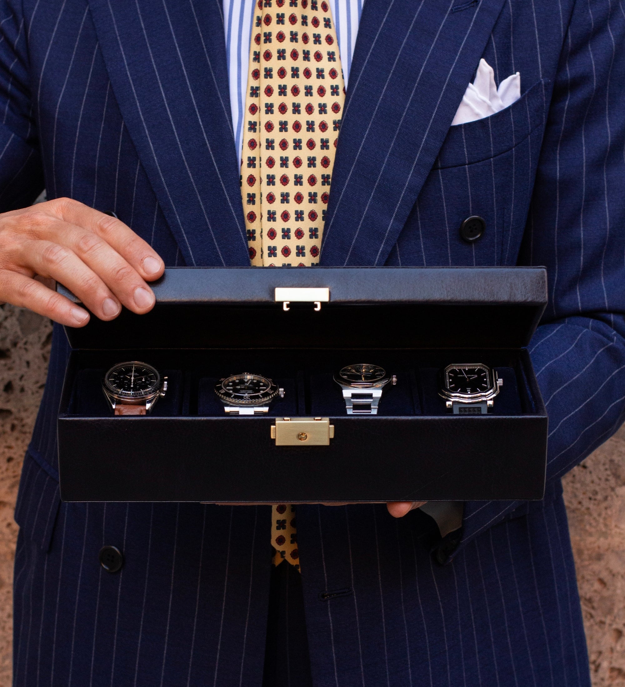 Leather Watch Box, Watch Organizer - Herzog