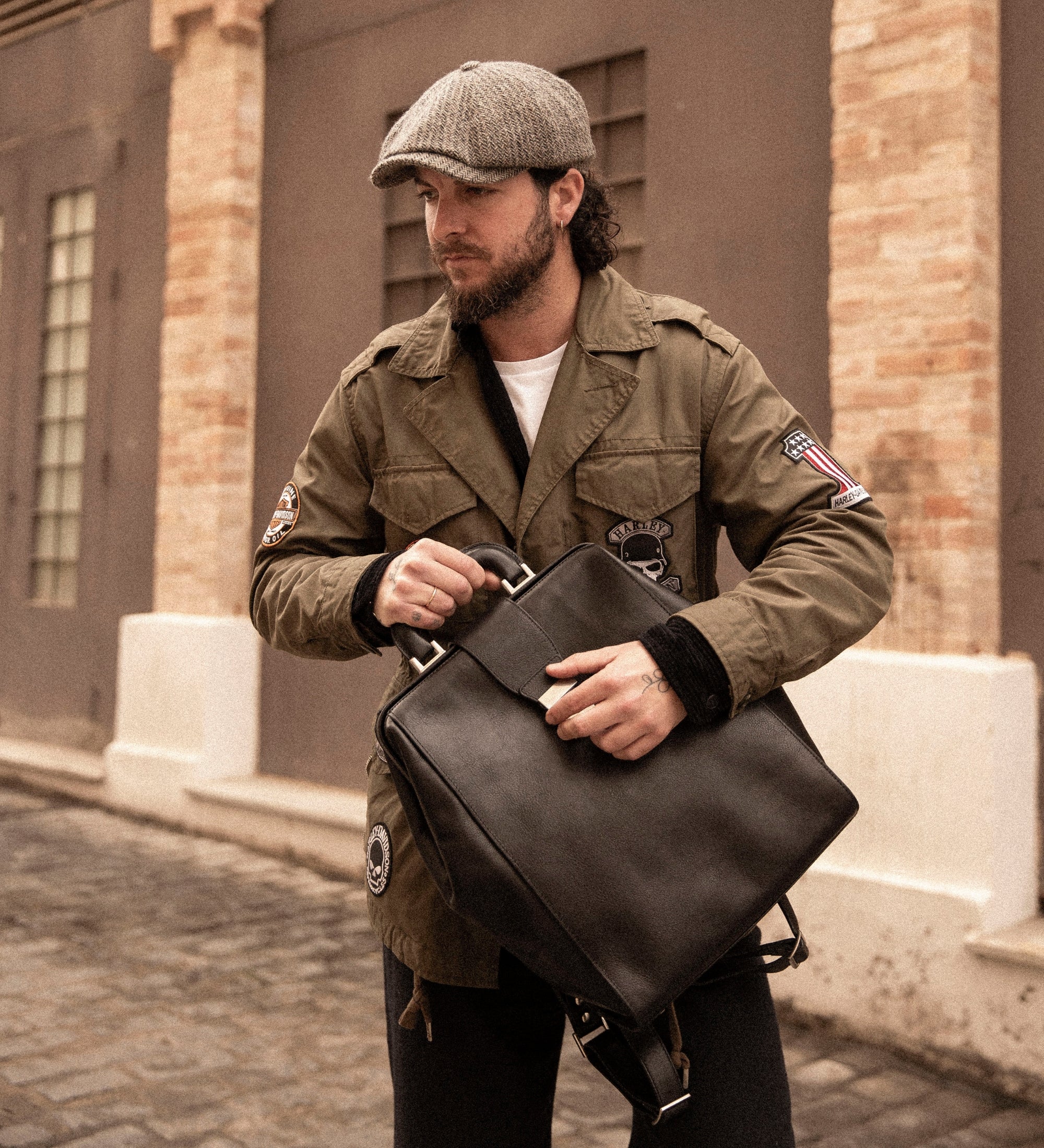 Leather Backpack - A Brief Story of Time