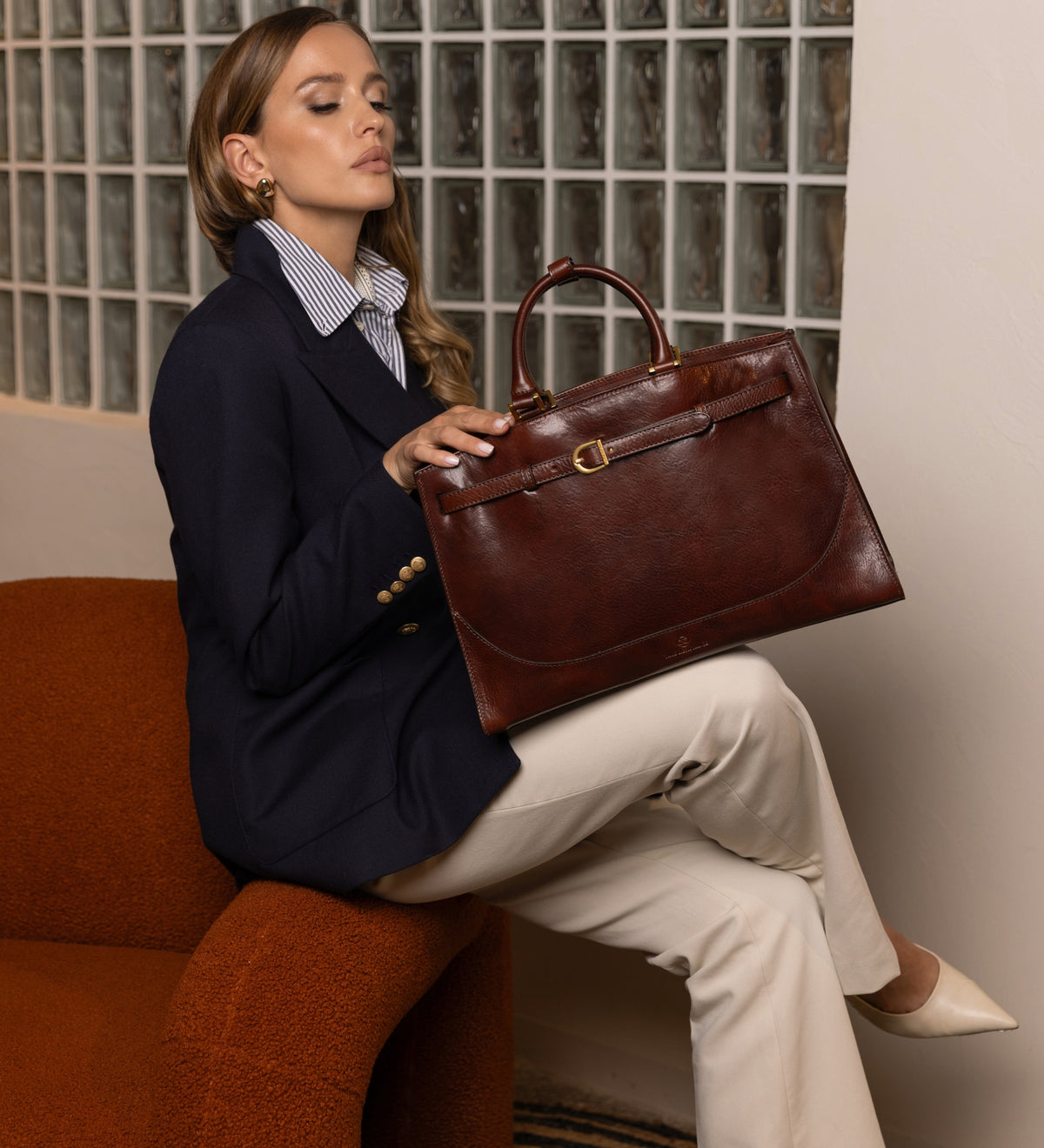 Womens Leather Handbag - Shirley