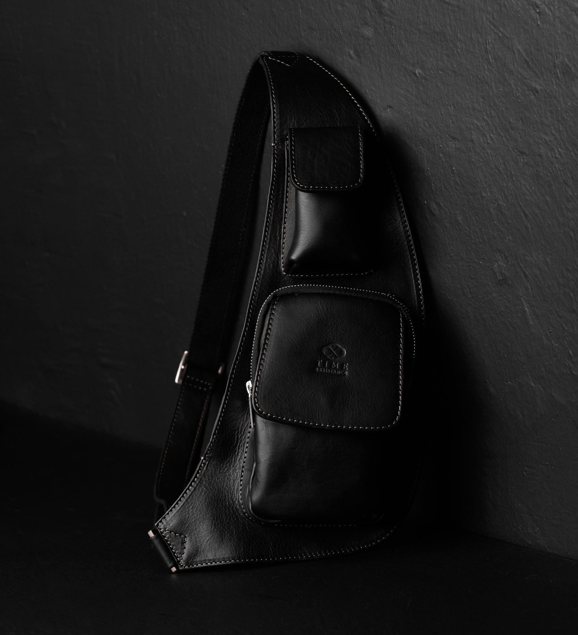 Leather Sling Bag Crossbody Bag - The Monk