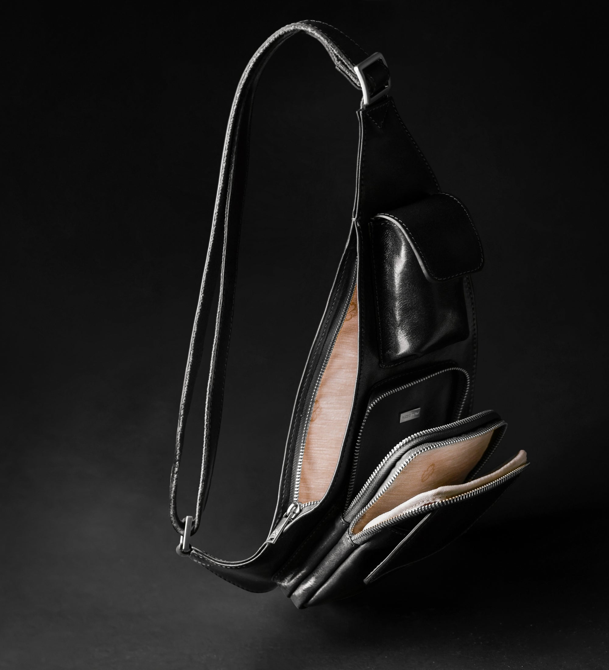 Leather Sling Bag Crossbody Bag - The Monk