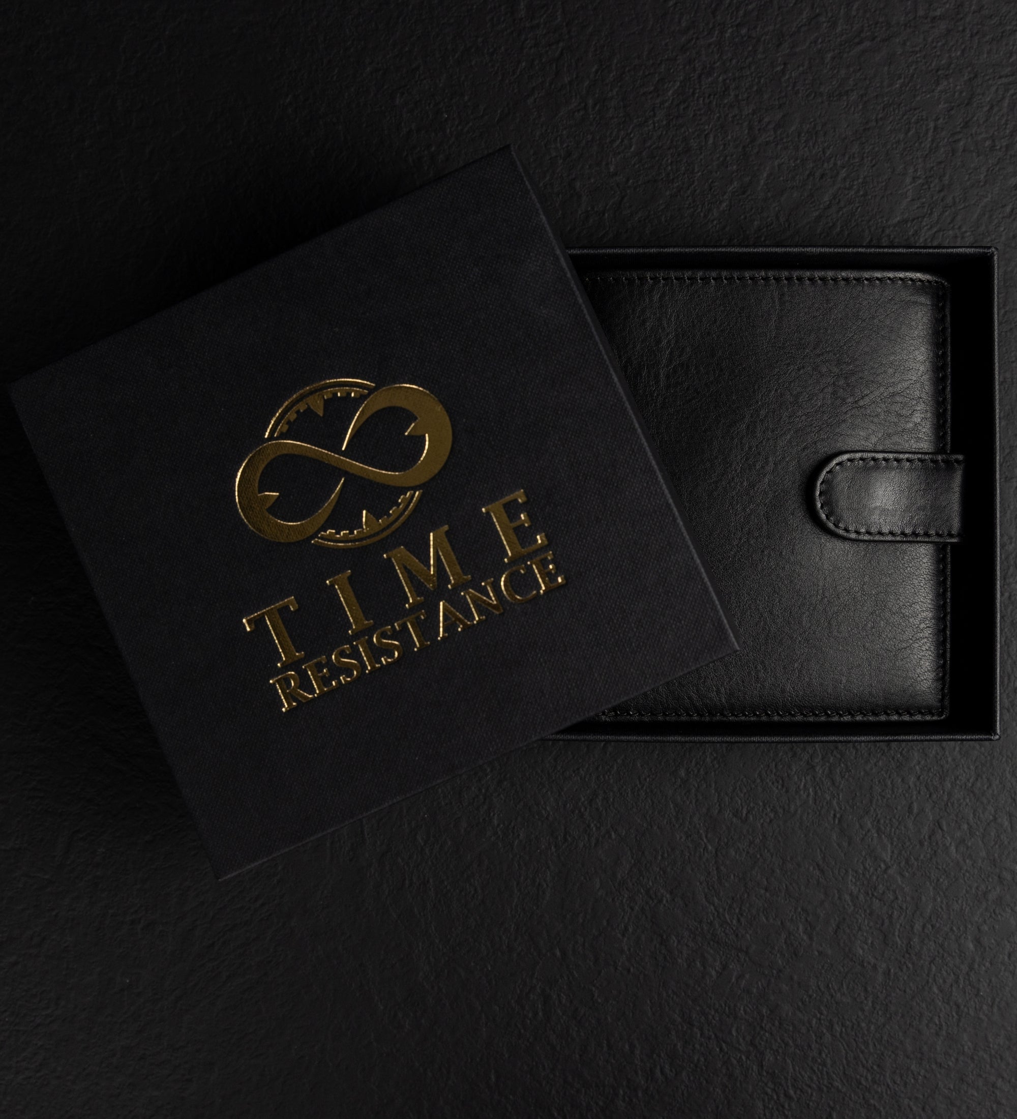 Leather Bifold Wallet with a Snap Closure - Ironweed