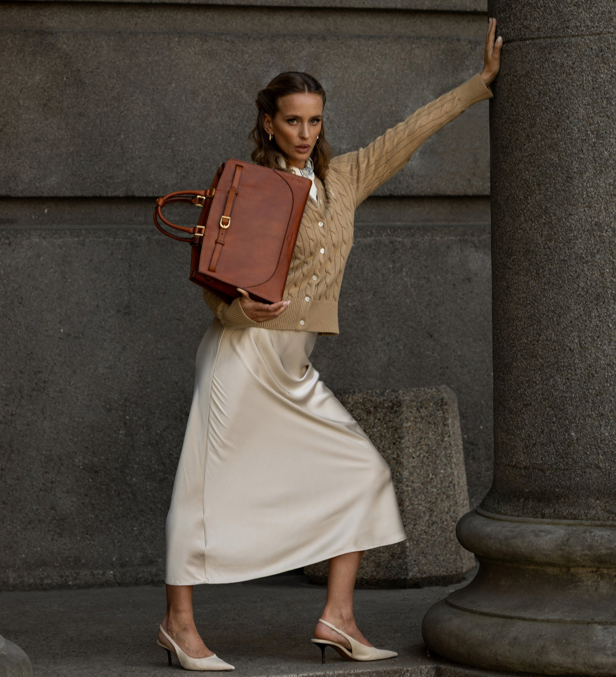 Womens Leather Handbag - Shirley