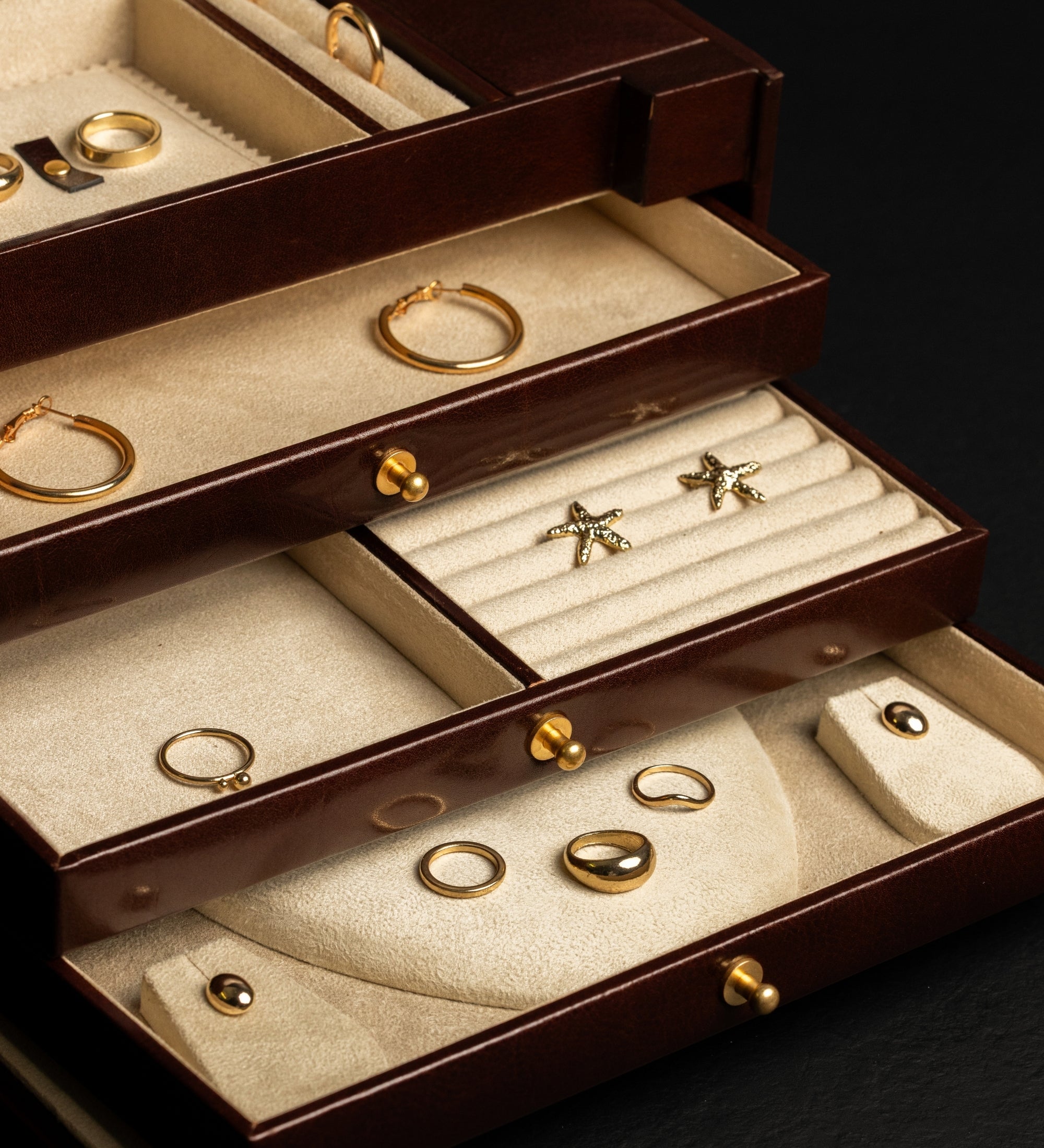 Large Leather Jewelry Box for Women - The Portrait of a Lady