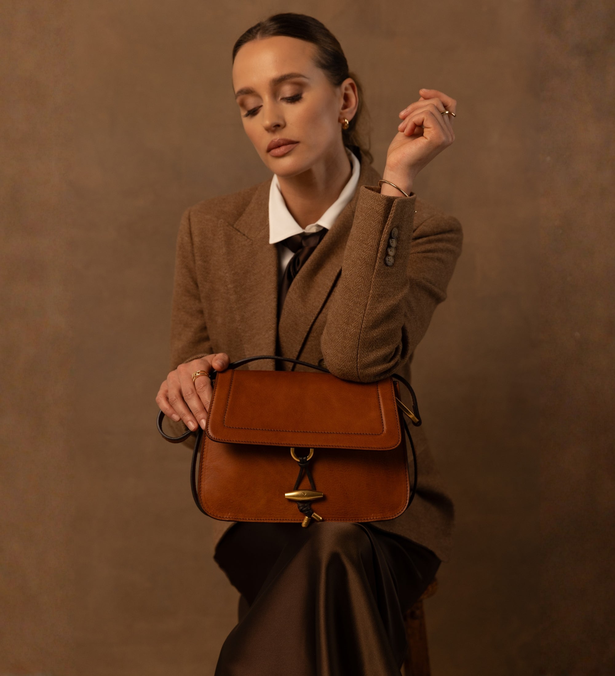Leather Flap Bag for Women - Possession