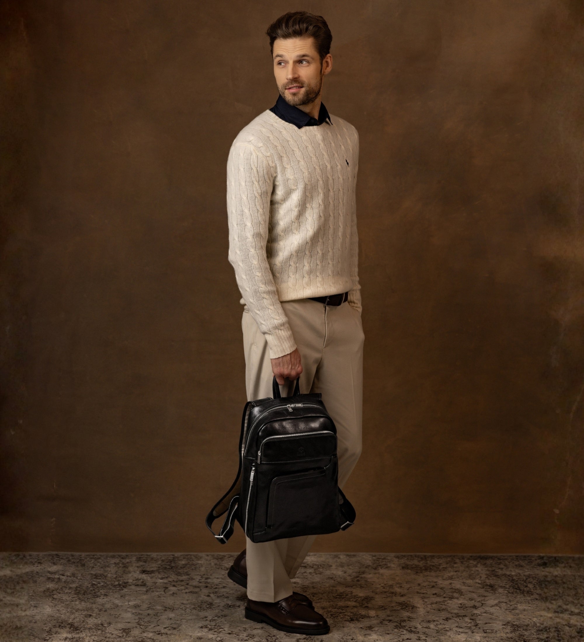 Large Leather Backpack - L.A. Confidential