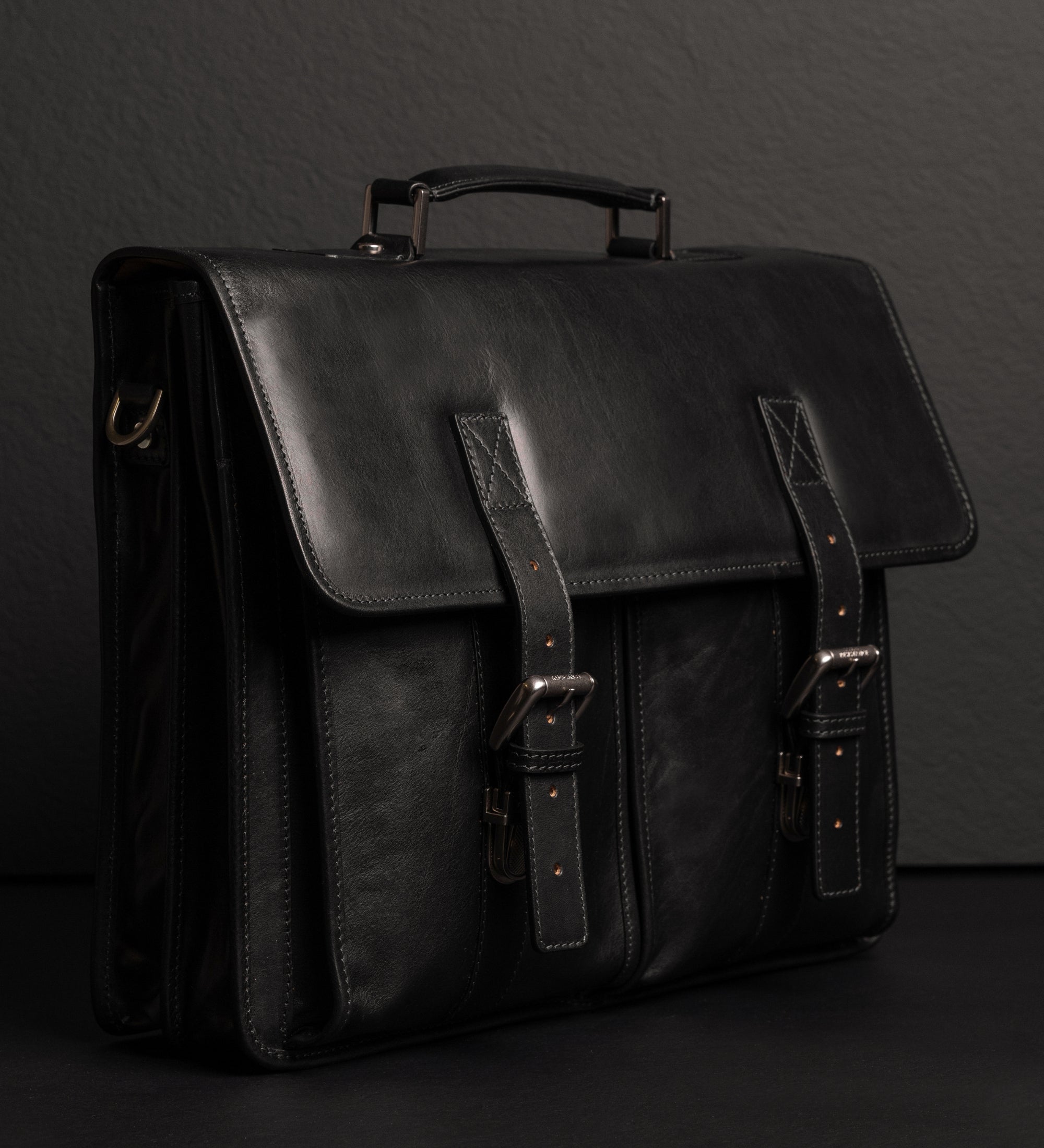 Leather Satchel Bag - The Time Machine