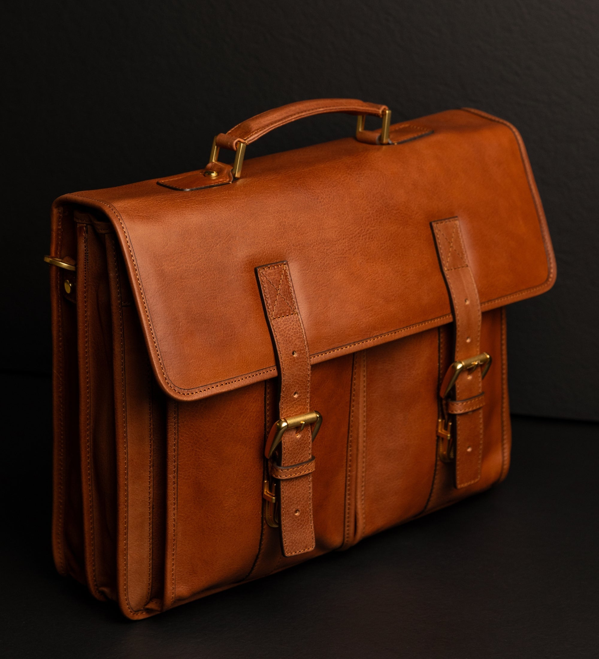 Leather Satchel Bag - The Time Machine