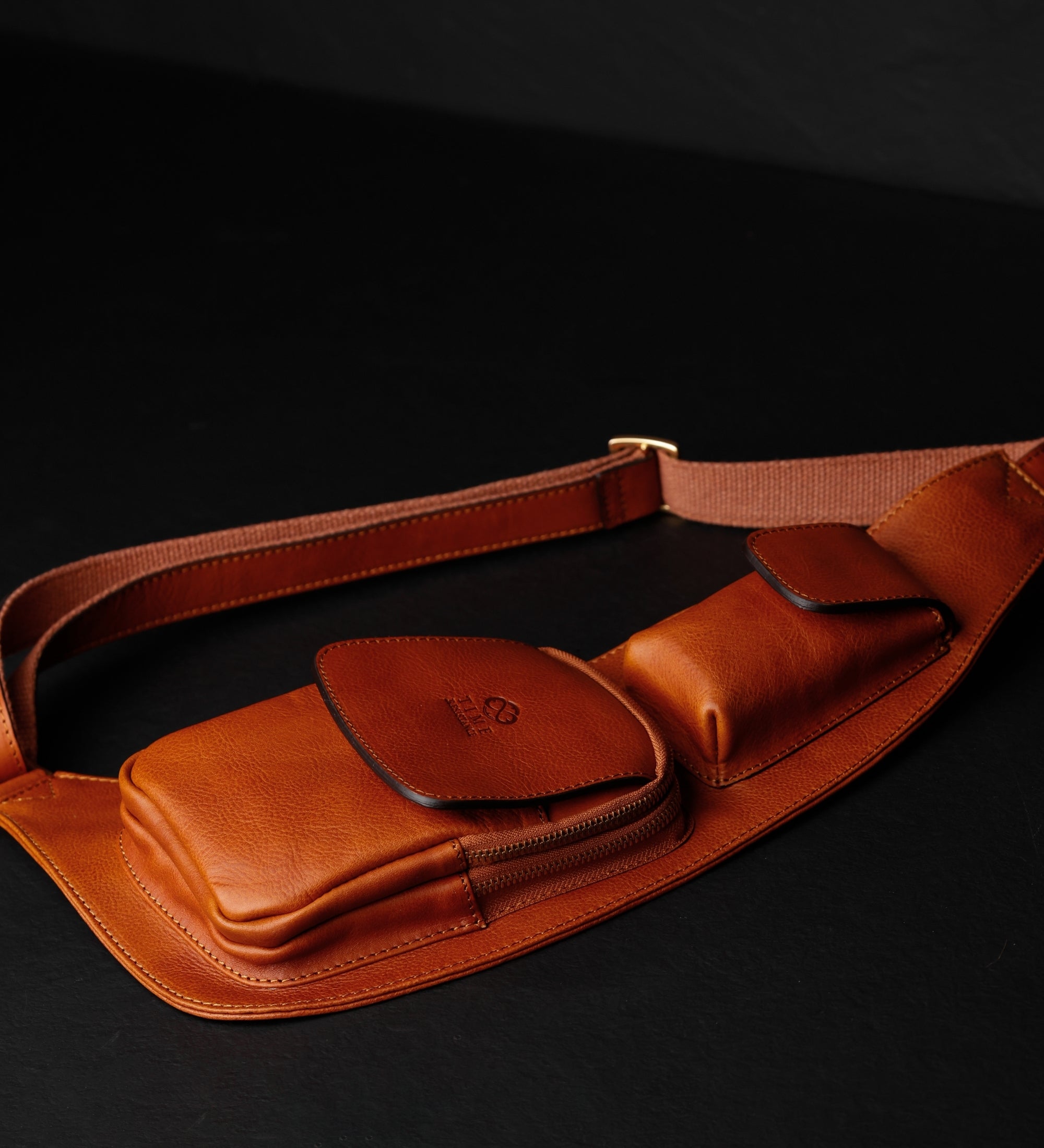 Leather Sling Bag Crossbody Bag - The Monk