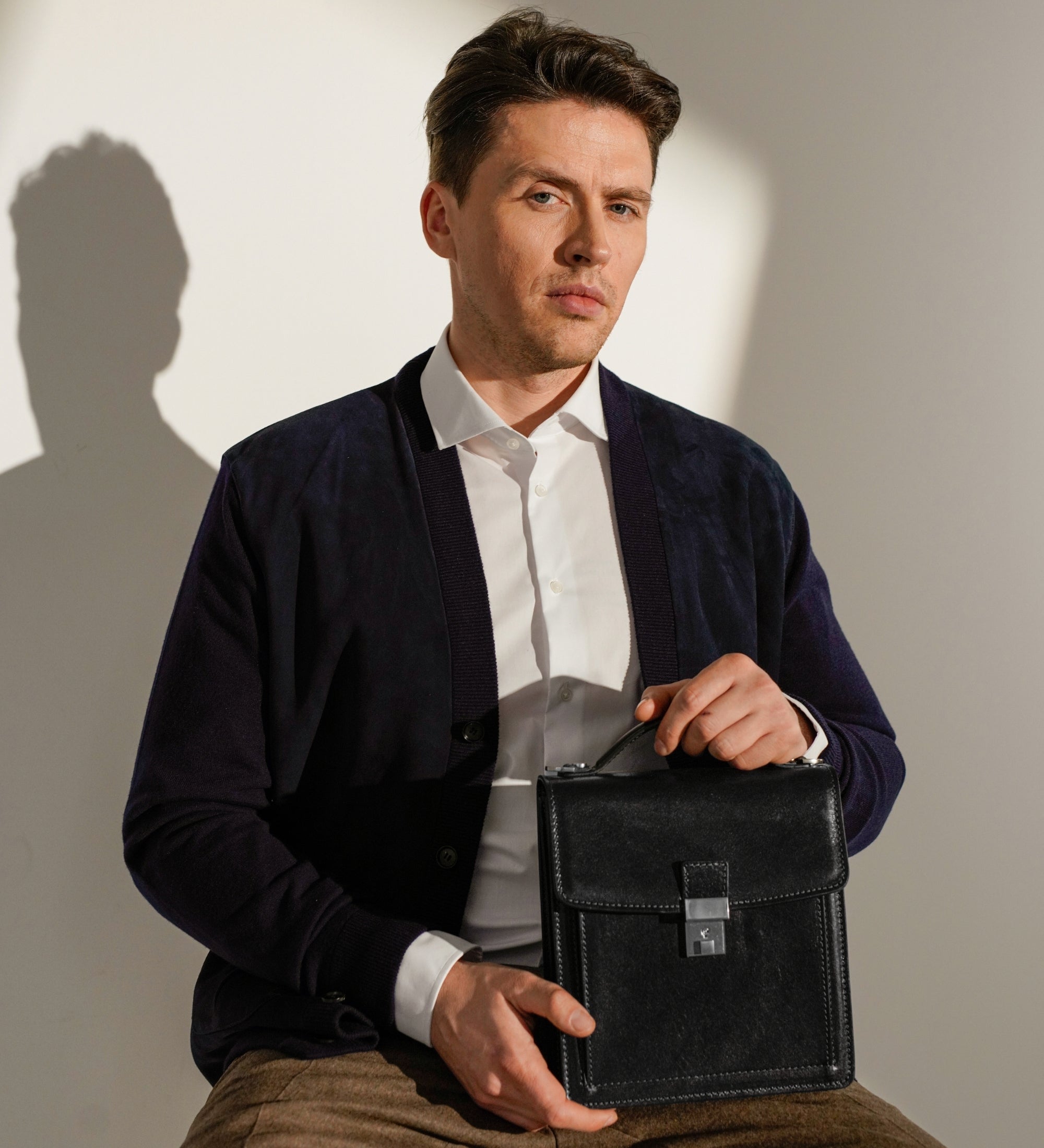 Small Leather Briefcase - Walden