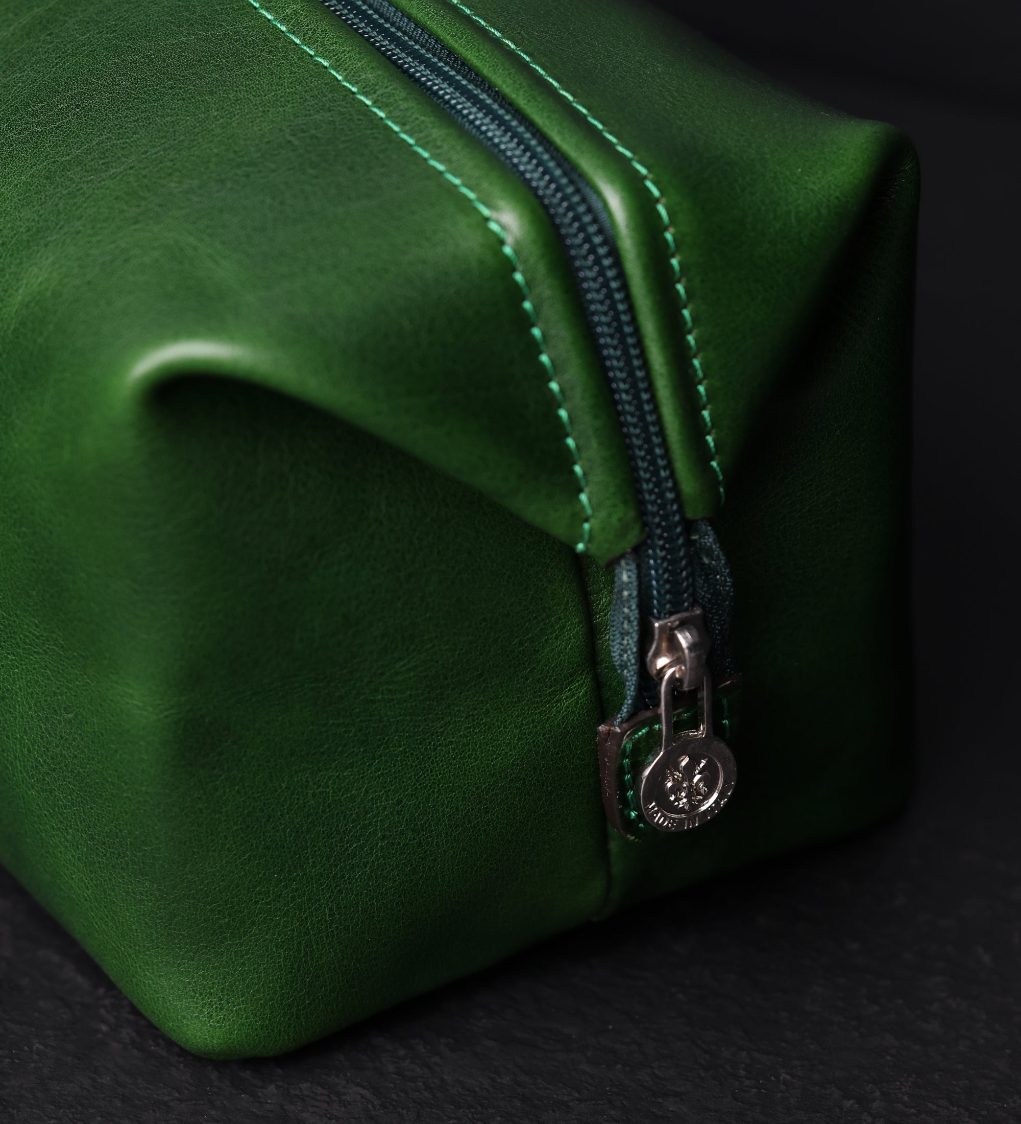 Small Leather Toiletry Bag for Women - Four Past Midnight