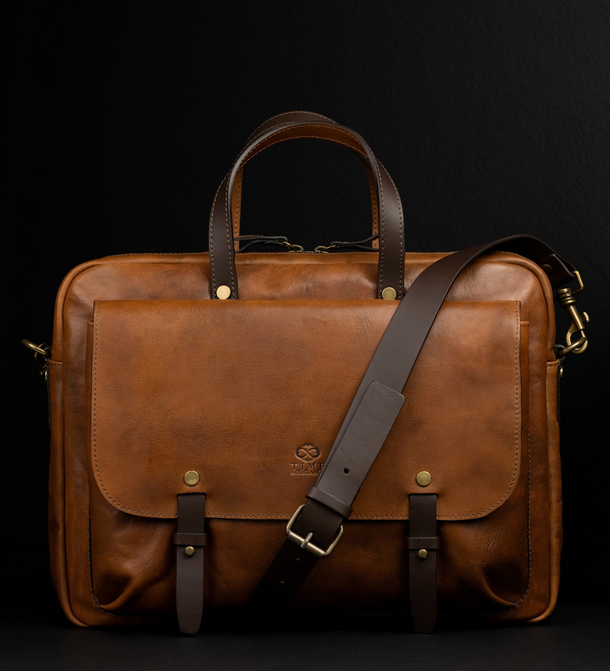 Leather Briefcase Laptop Bag - Lanark