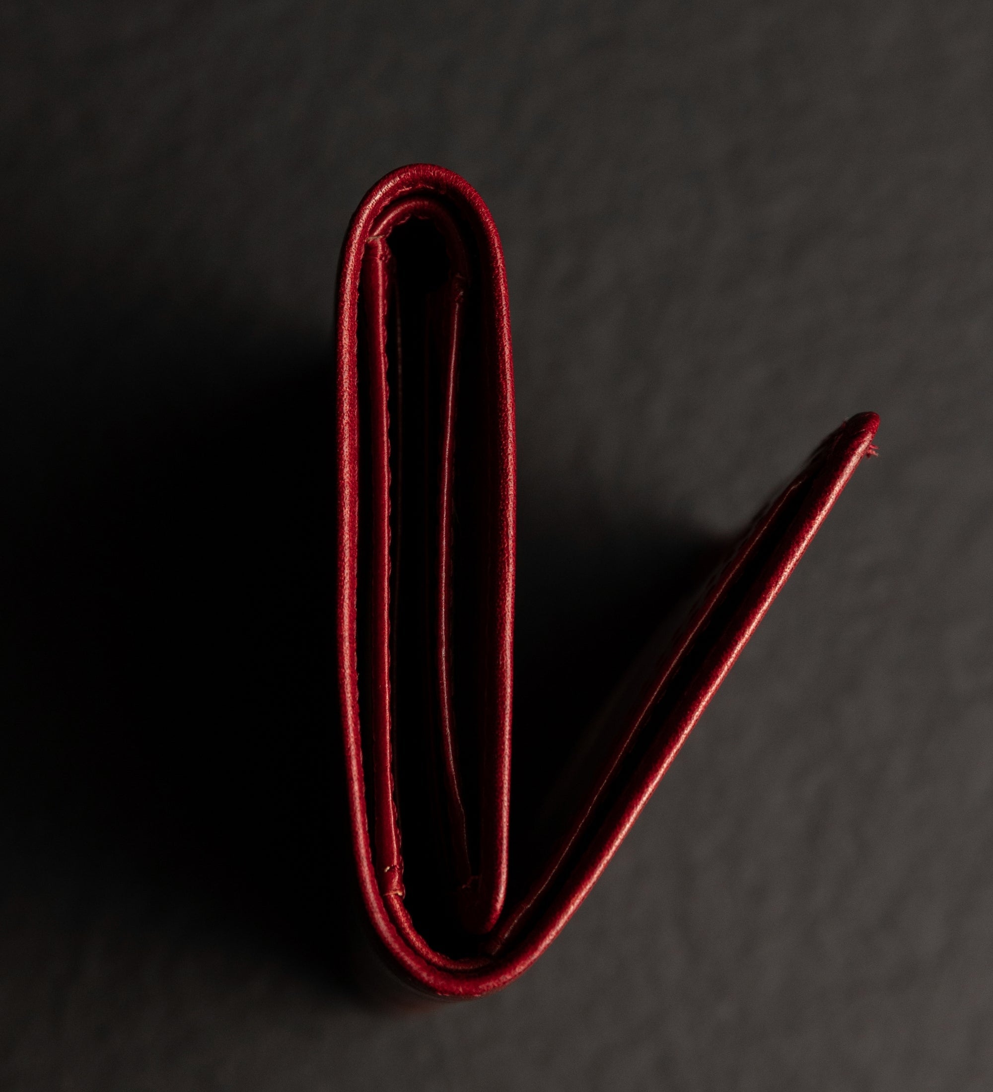 Leather Trifold Wallet - Red Harvest