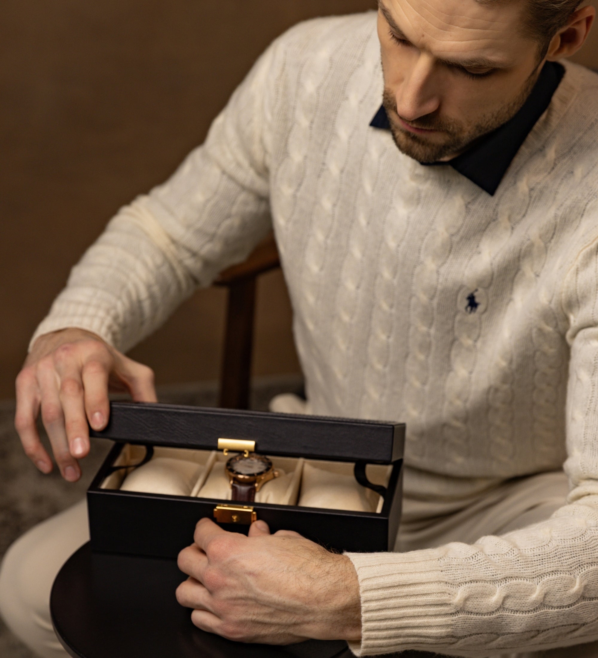 Leather Watch Box, Watch Organizer - Silence