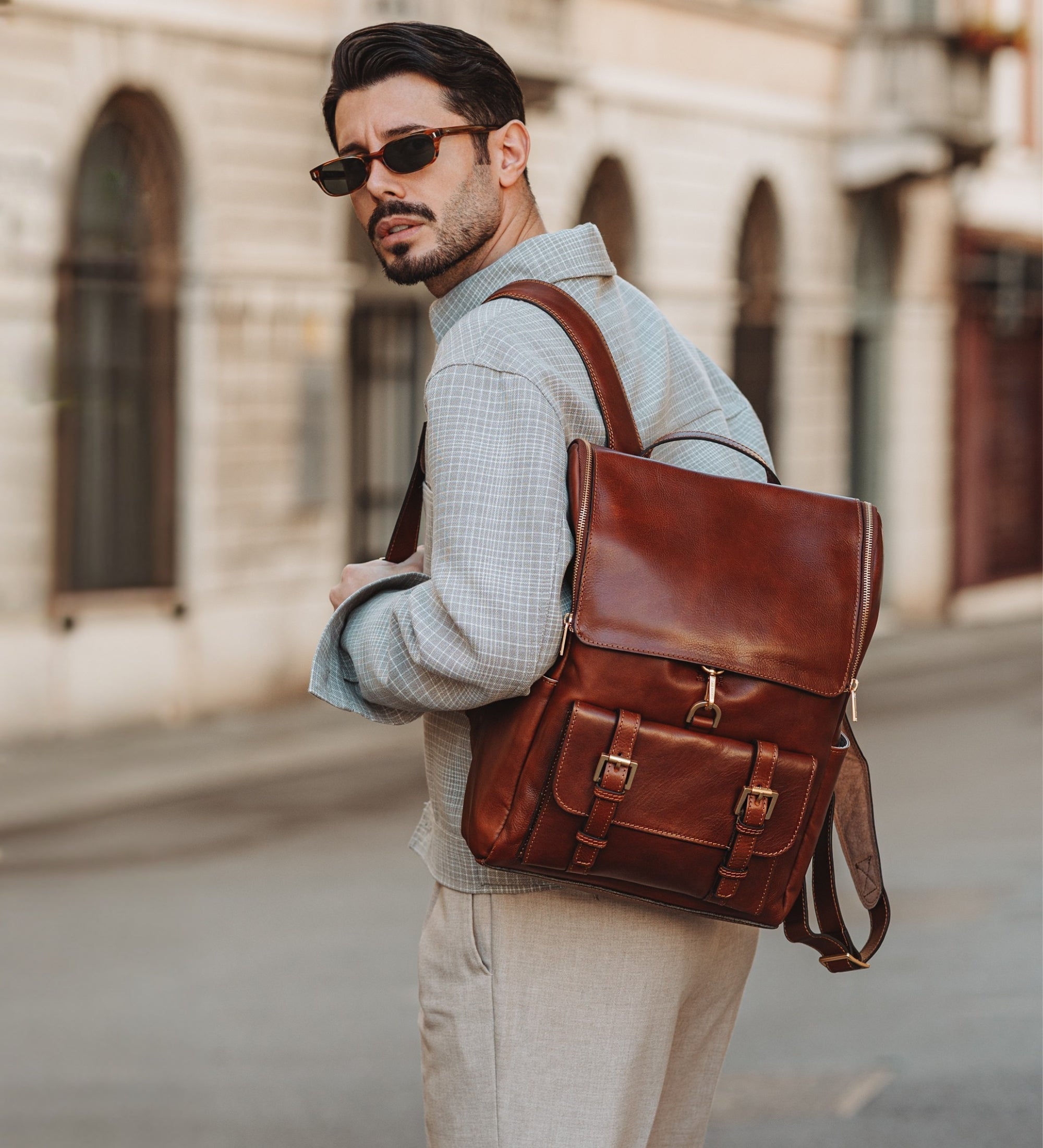 Large Leather Backpack - The Odyssey