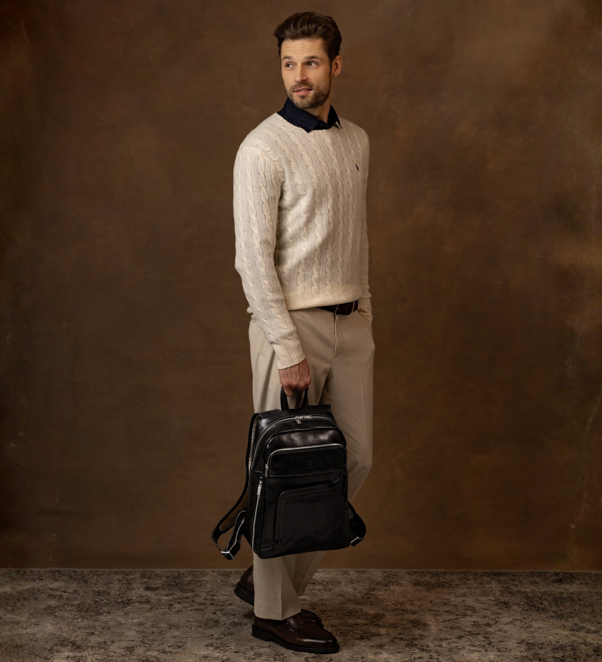 Large Leather Backpack - L.A. Confidential