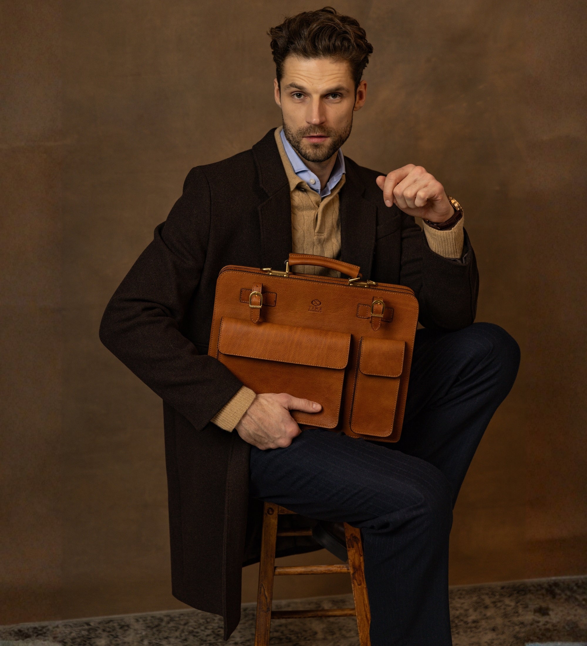Leather Large Satchel Bag Briefcase - The Prophet
