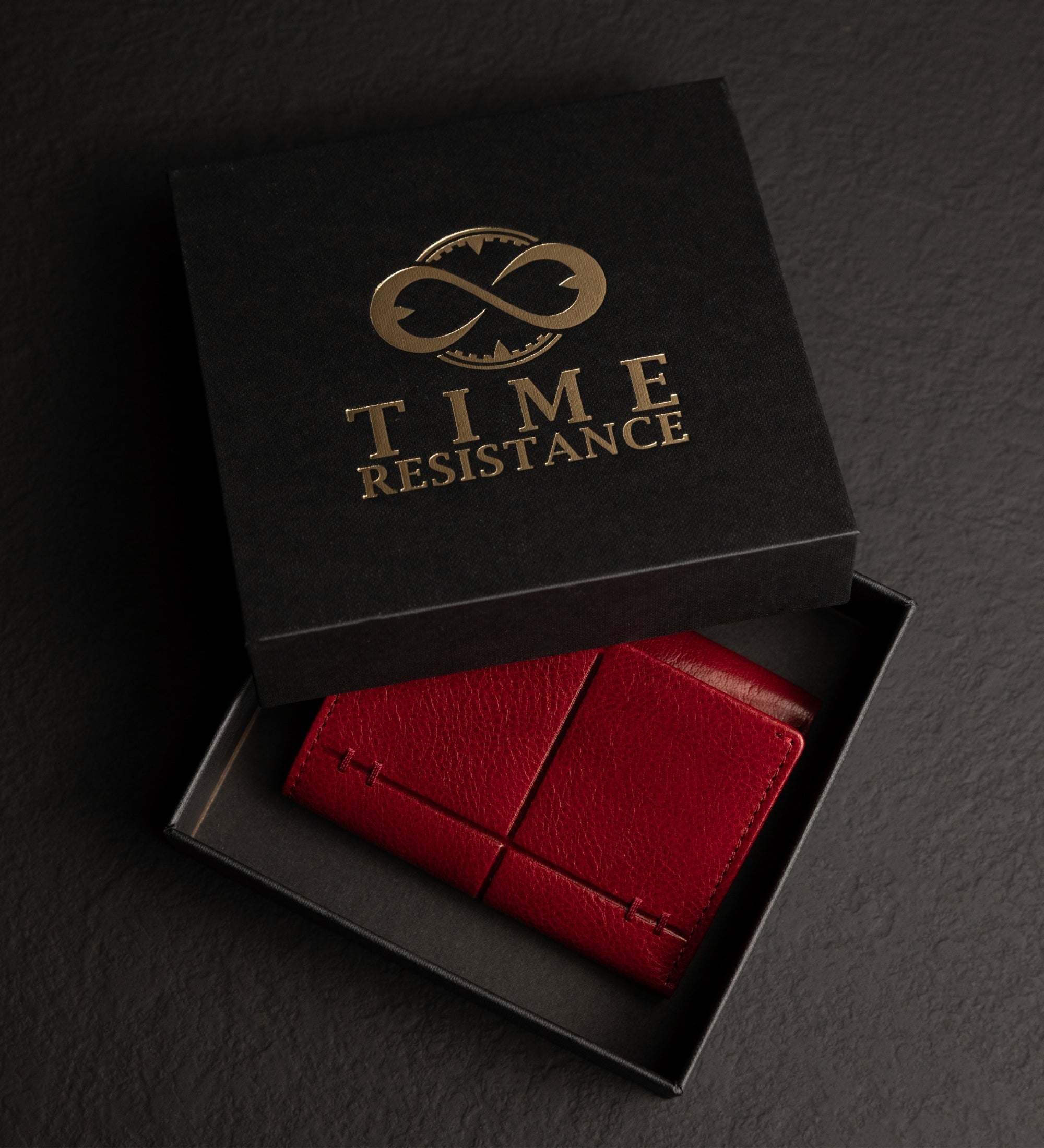 Leather Trifold Wallet - Red Harvest