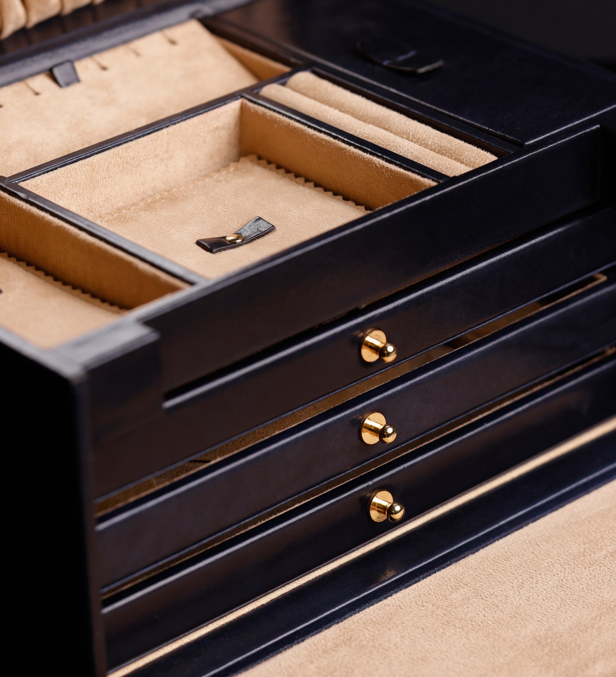 Large Leather Jewelry Box for Women - The Portrait of a Lady