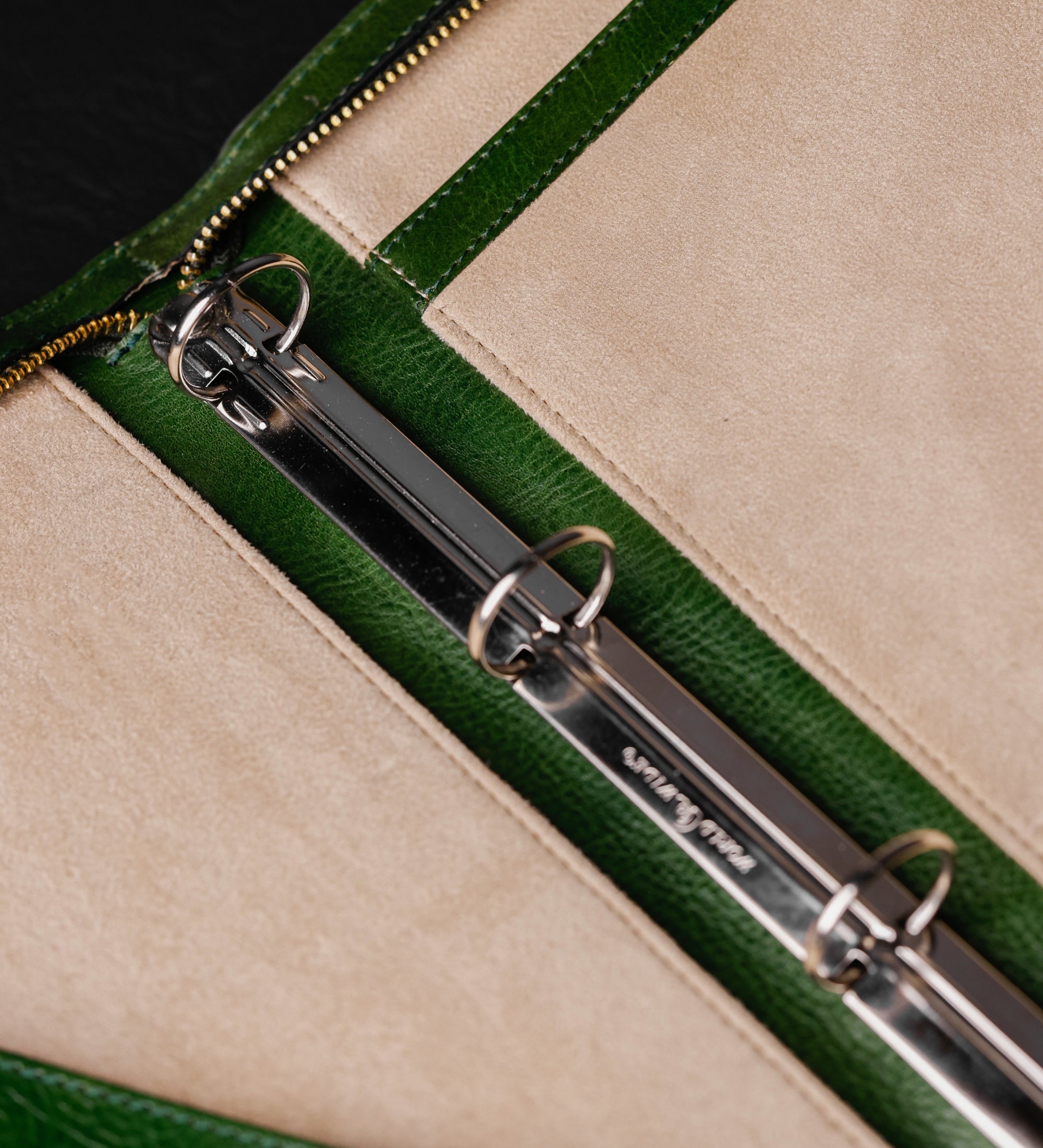 Womens Leather Portfolio with Binder - Joy in the Morning