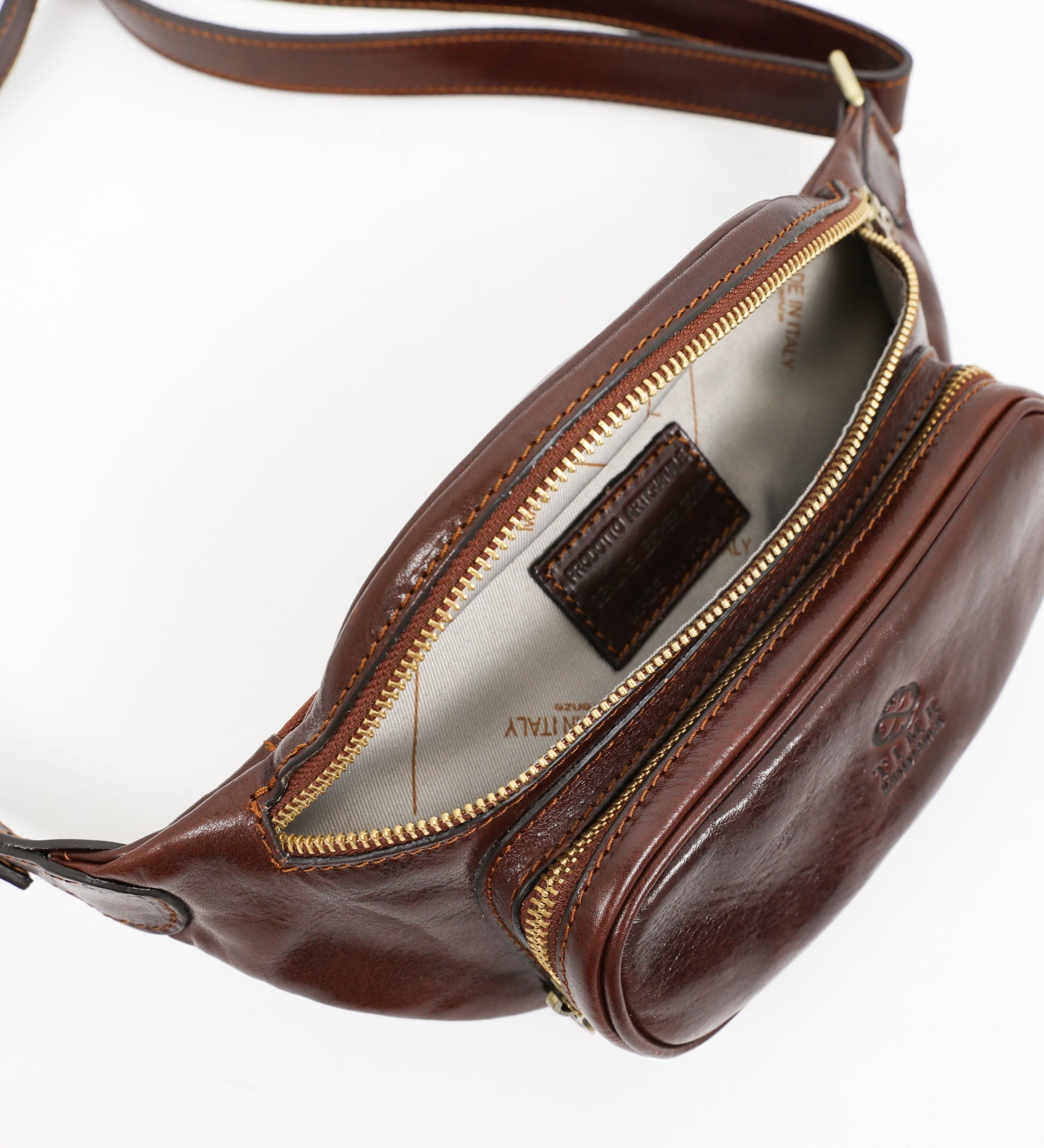 Leather Sling Bag Belly Bag - Independent People