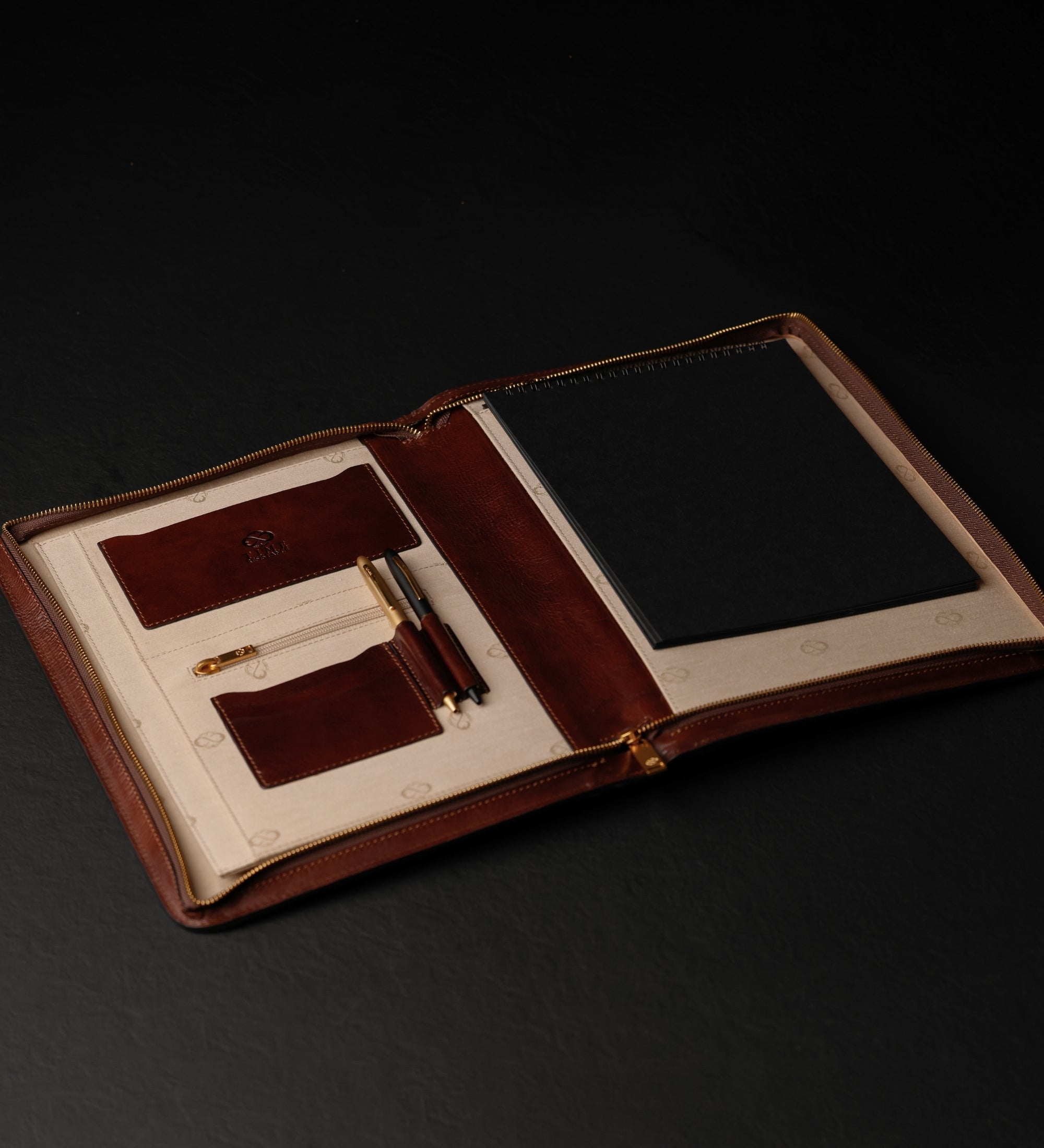 Leather A4 Documents Folder Organizer - Candide