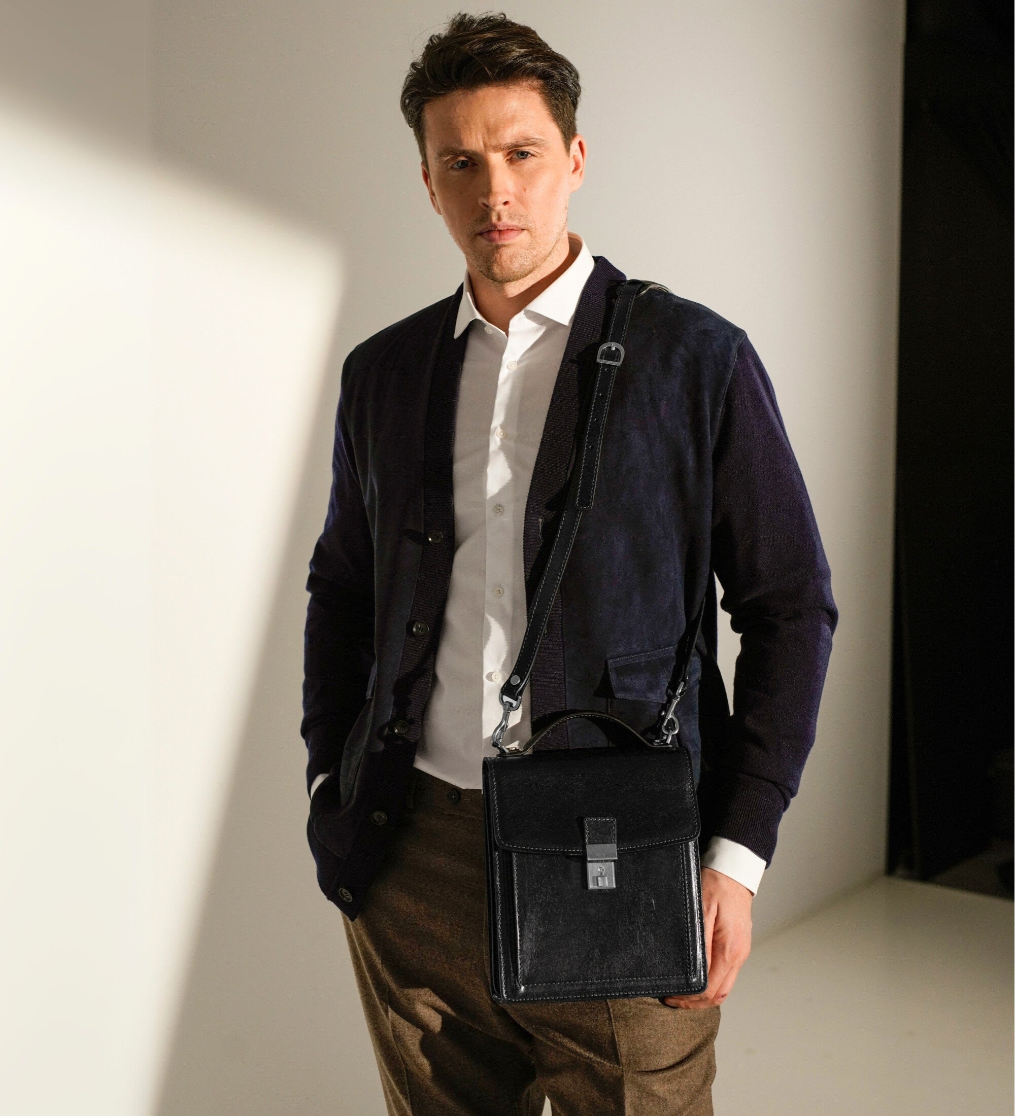 Small Leather Briefcase - Walden