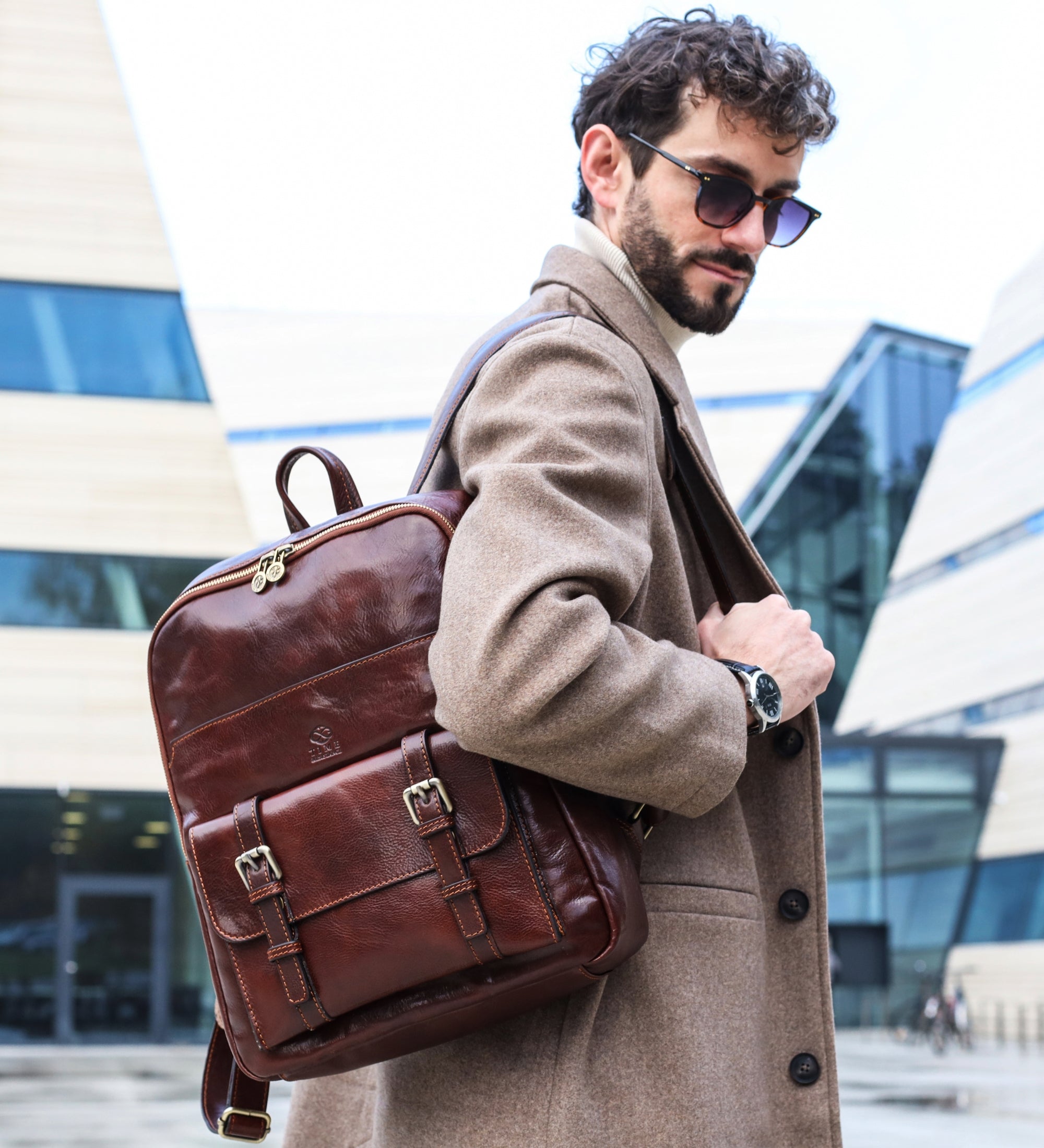 Large Leather Backpack for Men - The Divine Comedy