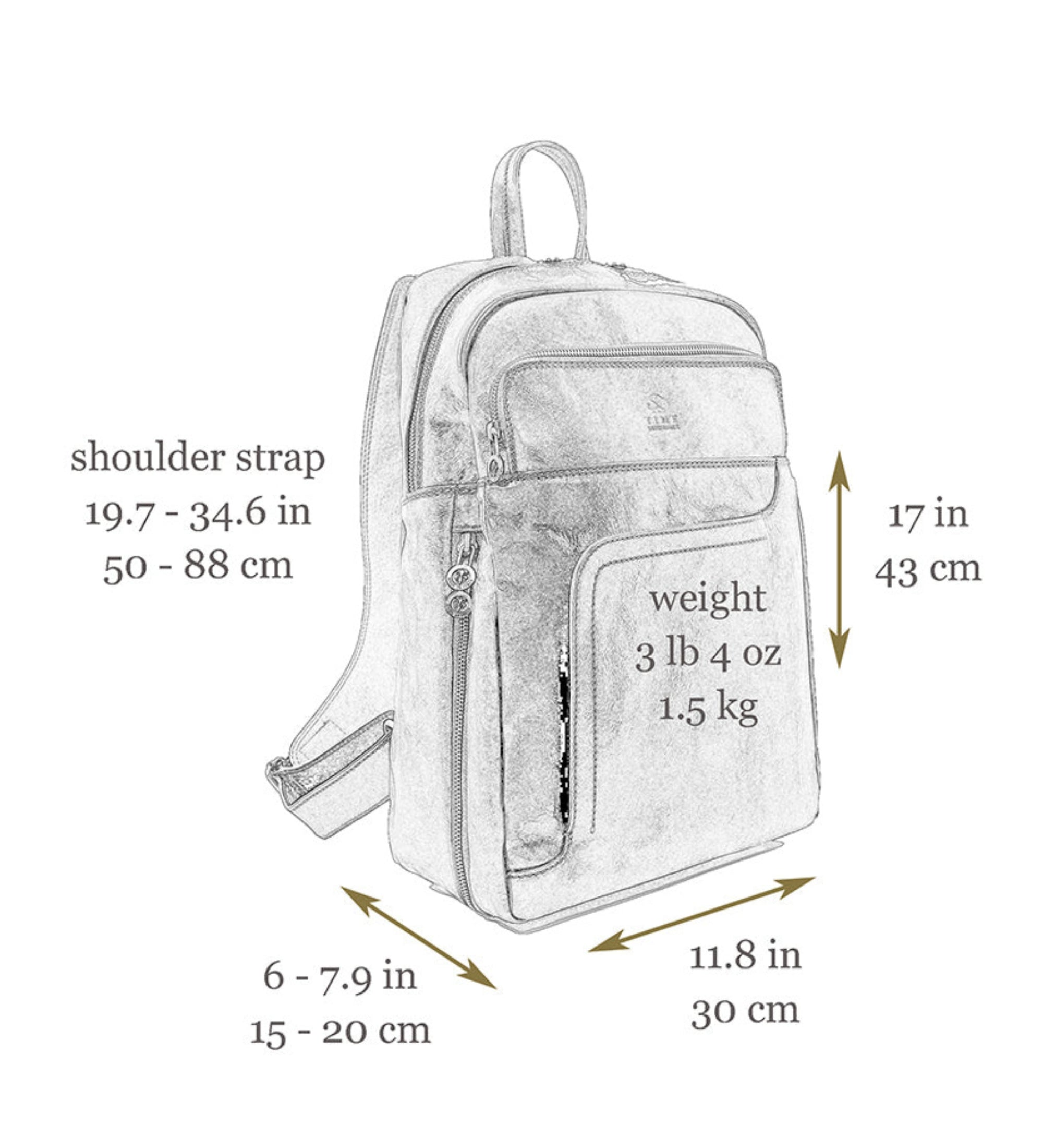 Leather Travel Backpack for Women - L.A. Confidential