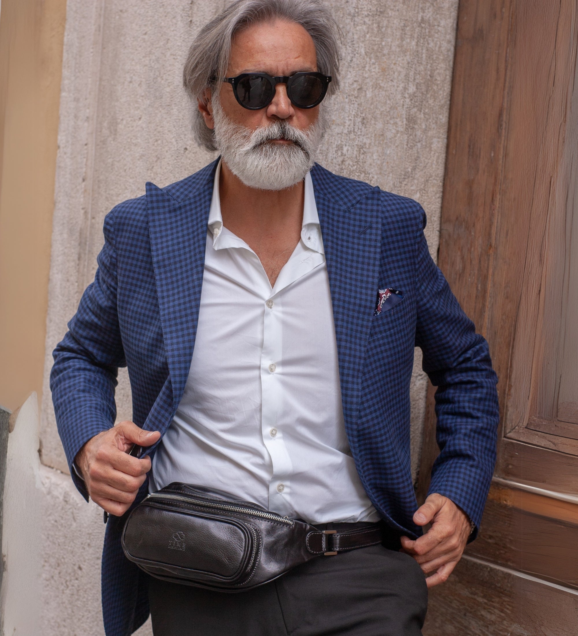 Leather Sling Bag Belly Bag - Independent People