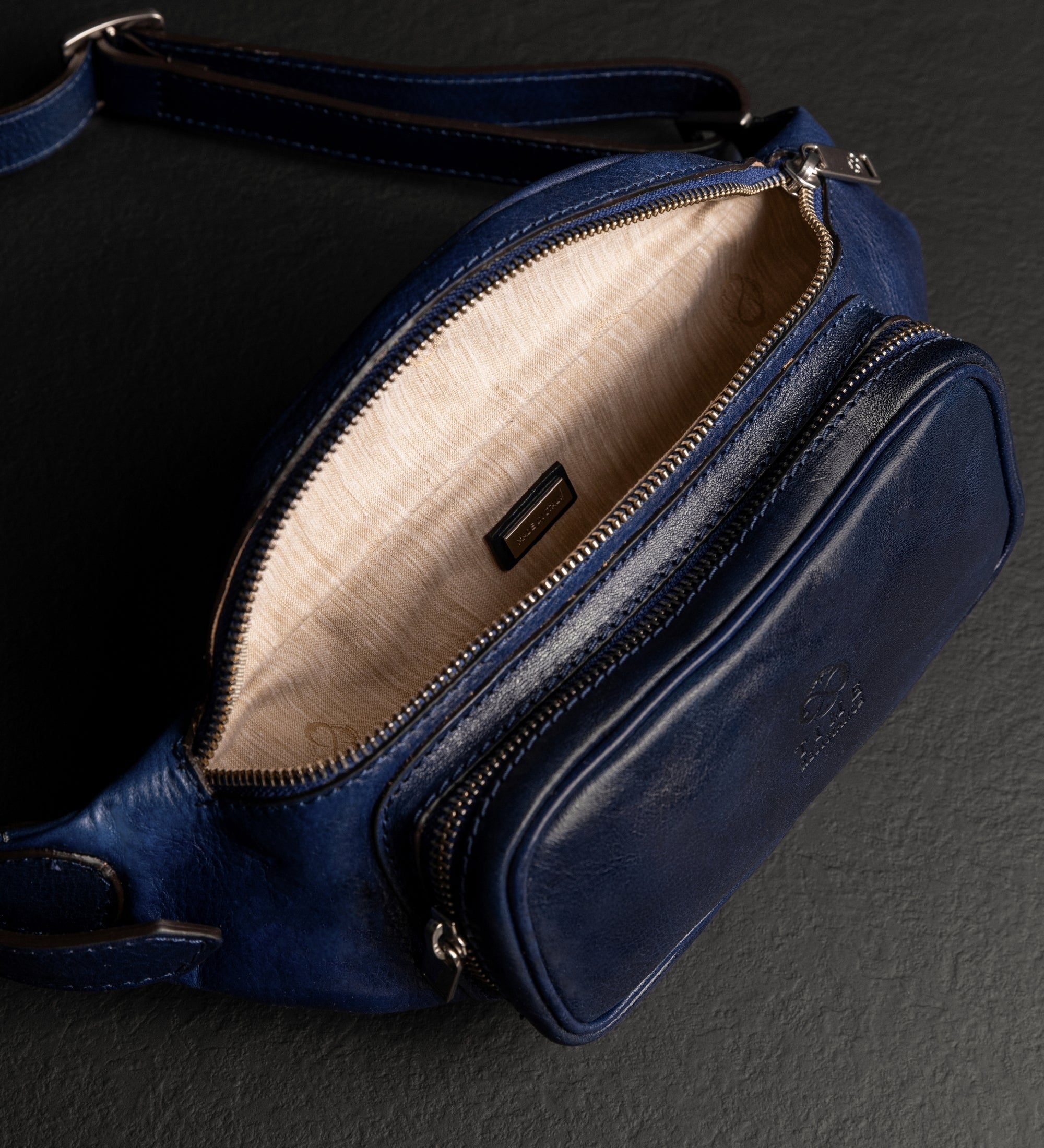 Leather Sling Bag Belly Bag - Independent People