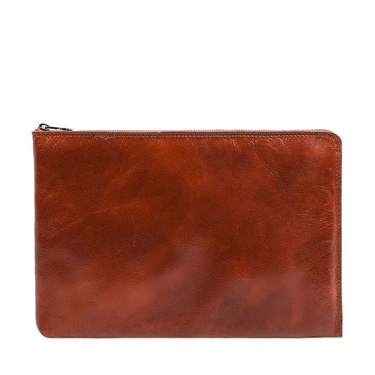 Large Leather Mens Clutch Purse - The Brothers Karamazov