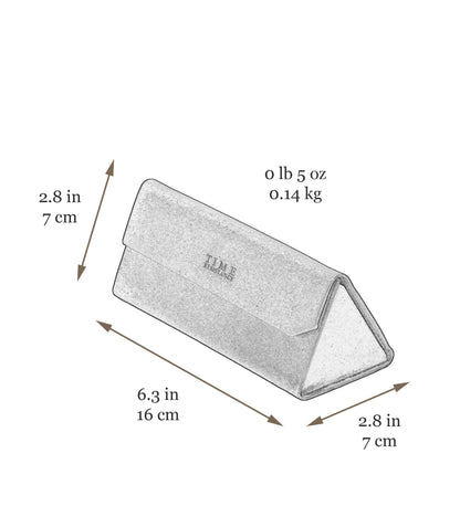 Foldable Leather Glasses Case for Women - The Riddle of the Sands