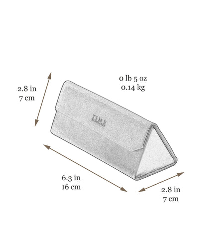 Foldable Leather Glasses Case - The Riddle of the Sands