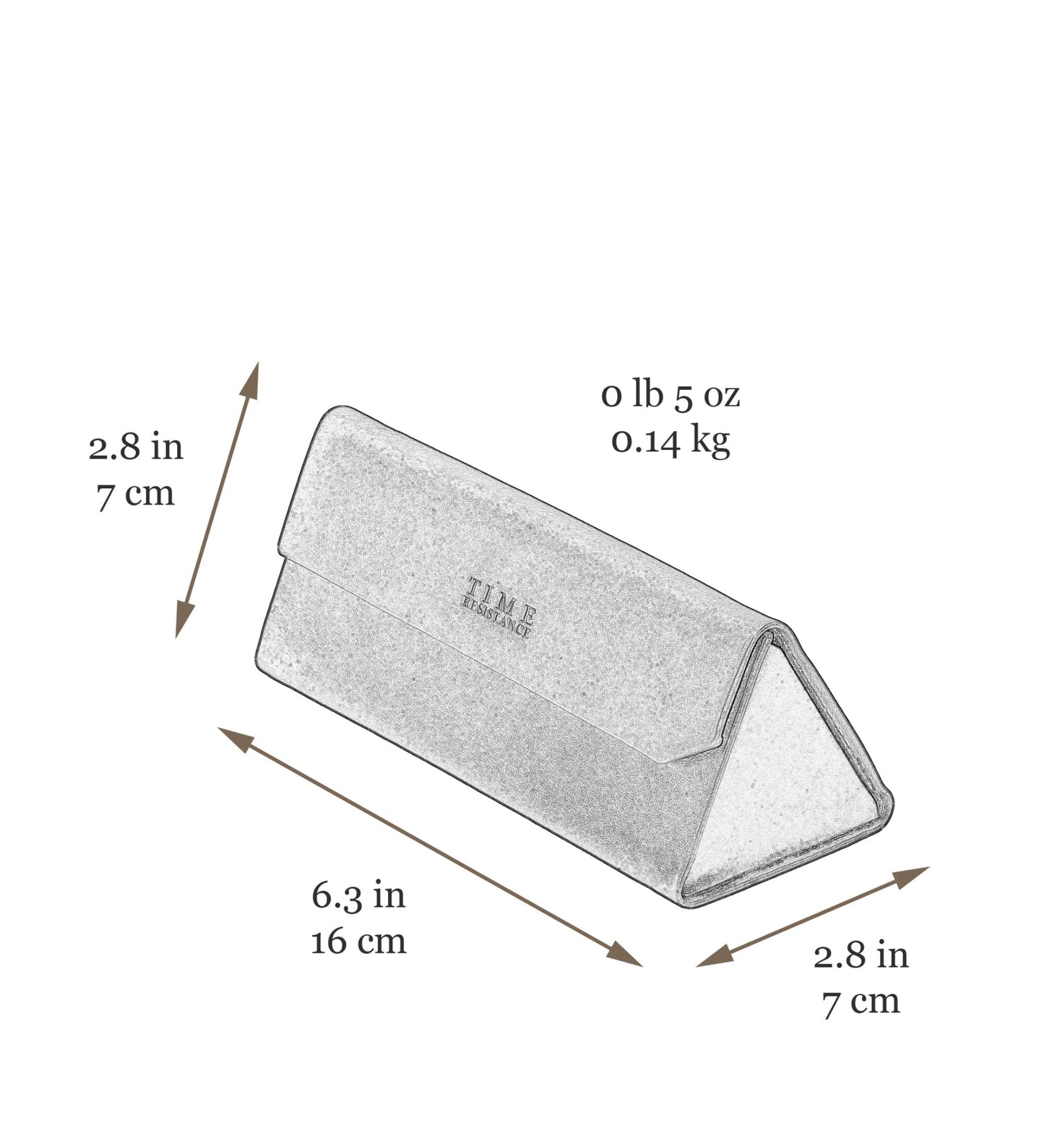 Foldable Leather Glasses Case for Women - The Riddle of the Sands