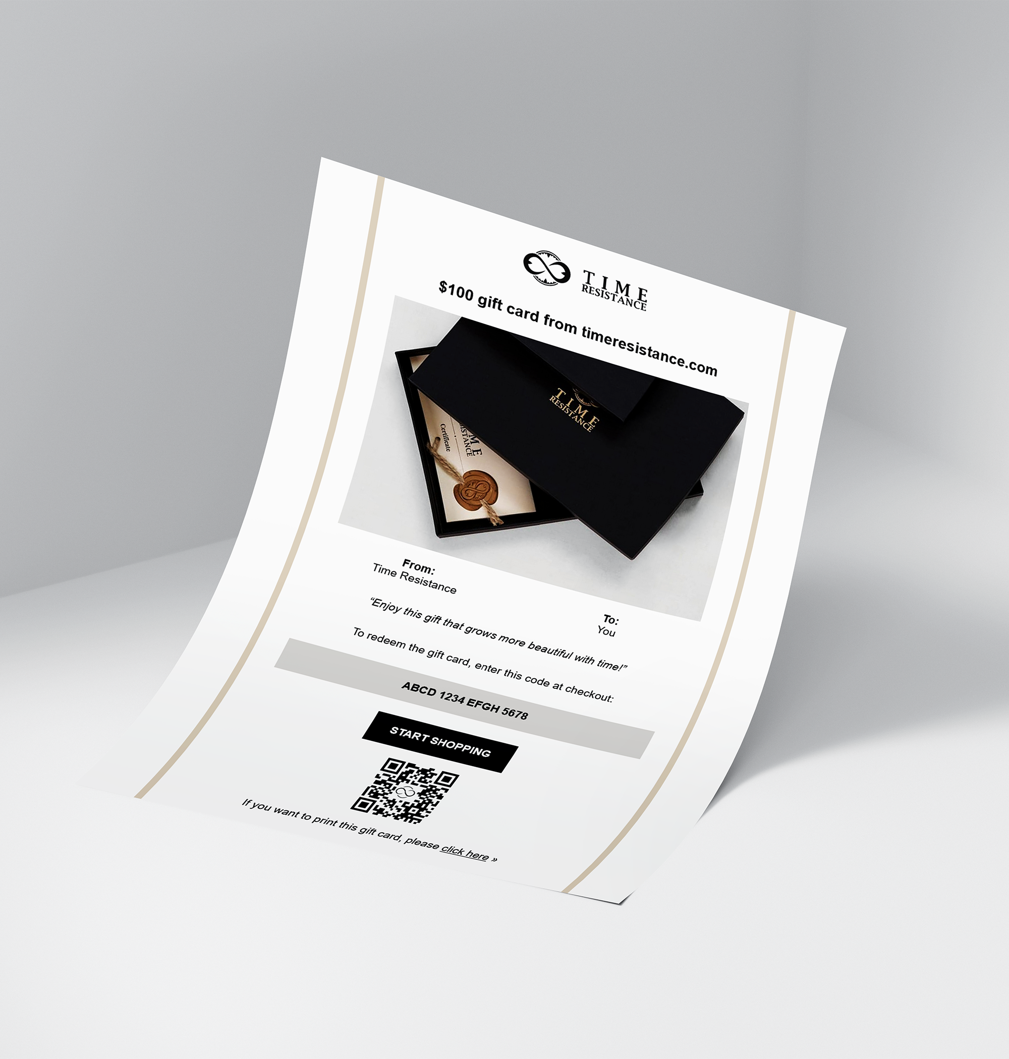 E-Gift Card - global.timeresistance.com