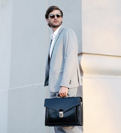Porte-documents en cuir au design classique - The Magus