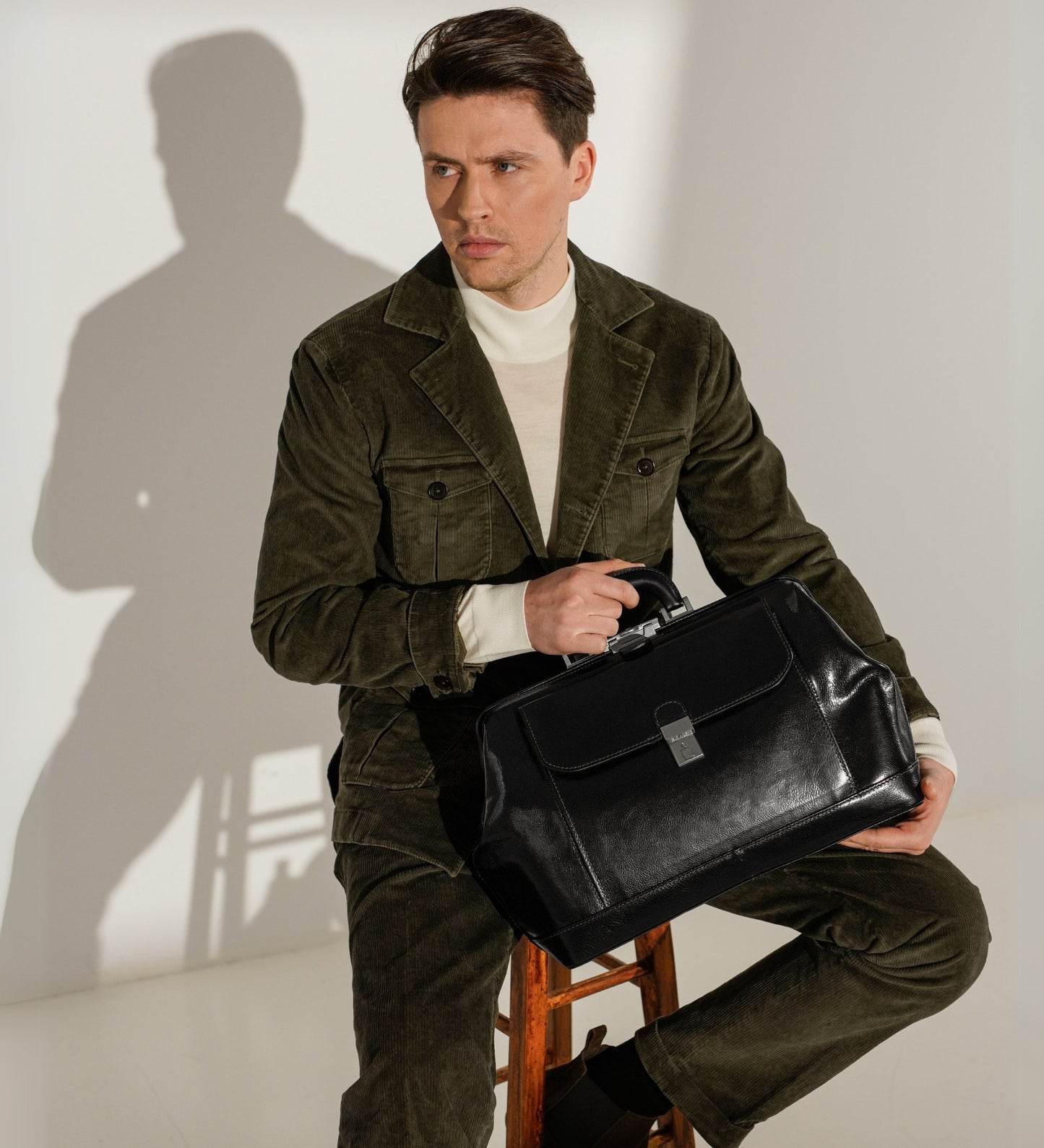 Grand sac de médecin en cuir italien - Hamlet