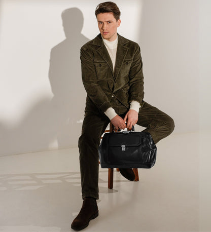 Grand sac de médecin en cuir italien - Hamlet