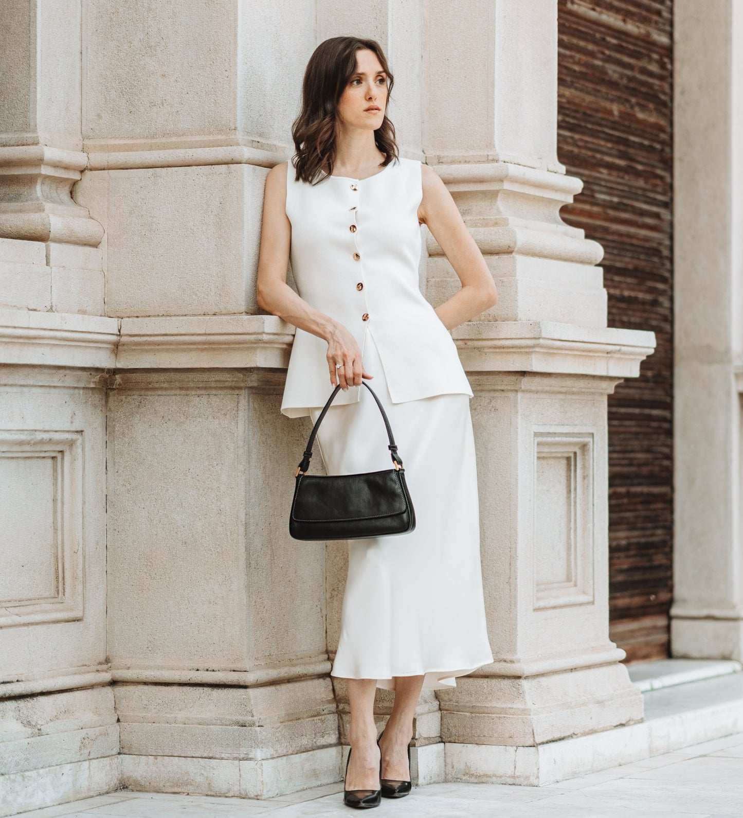 Leather Handbag - Bright Lights, Big City